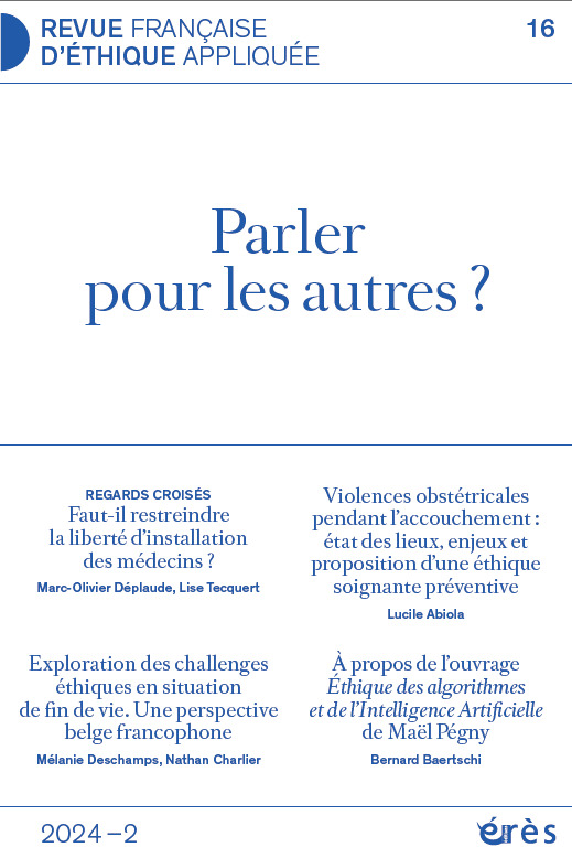 RFEA 16 - Parler pour les autres ?