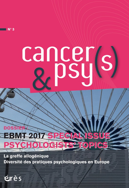 Cancers & psys 3 - EMBT 2017 : special issue psychologists topic