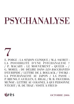 psychanalyse 07 - la clinique psychanalytique contemporaine