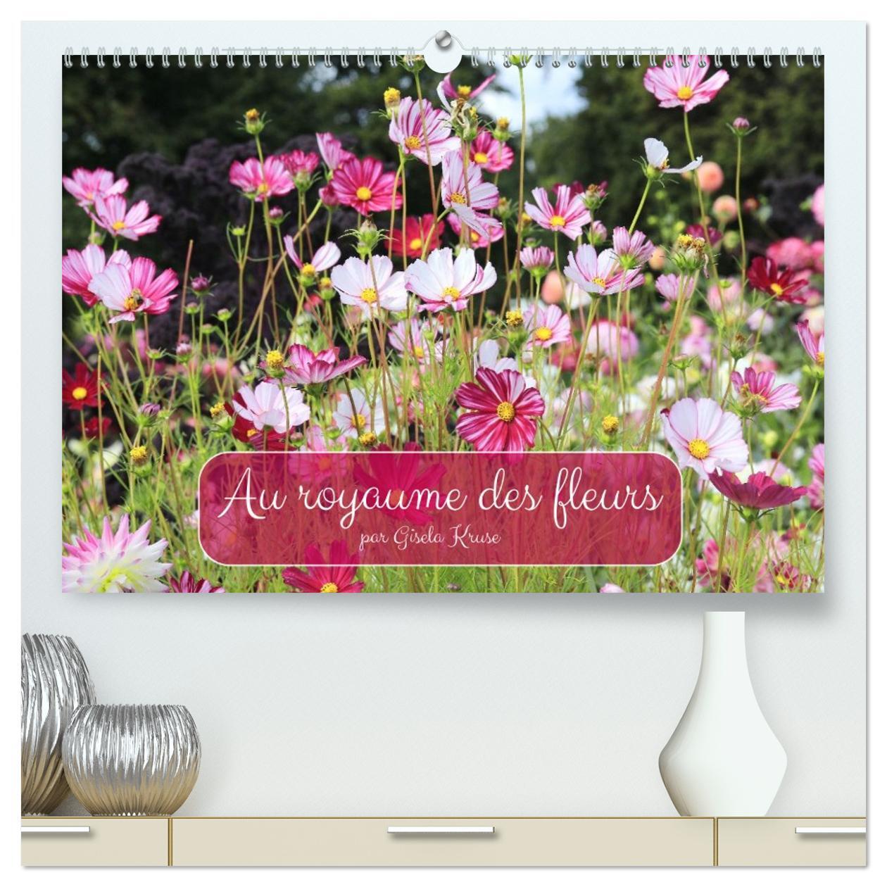 Au royaume des fleurs  (Calendrier mural 2026 DIN A2 vertical) calendrier de bureau