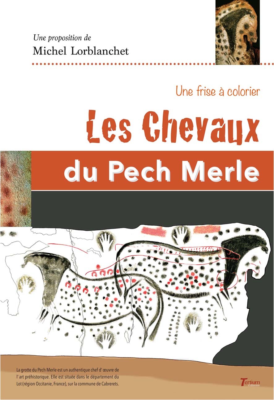 Les Chevaux du Pech Merle : frise à colorier