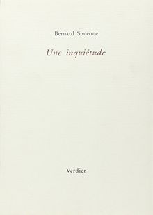 Une inquiétude