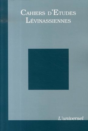 Cahiers d'études lévinassiennes n°6