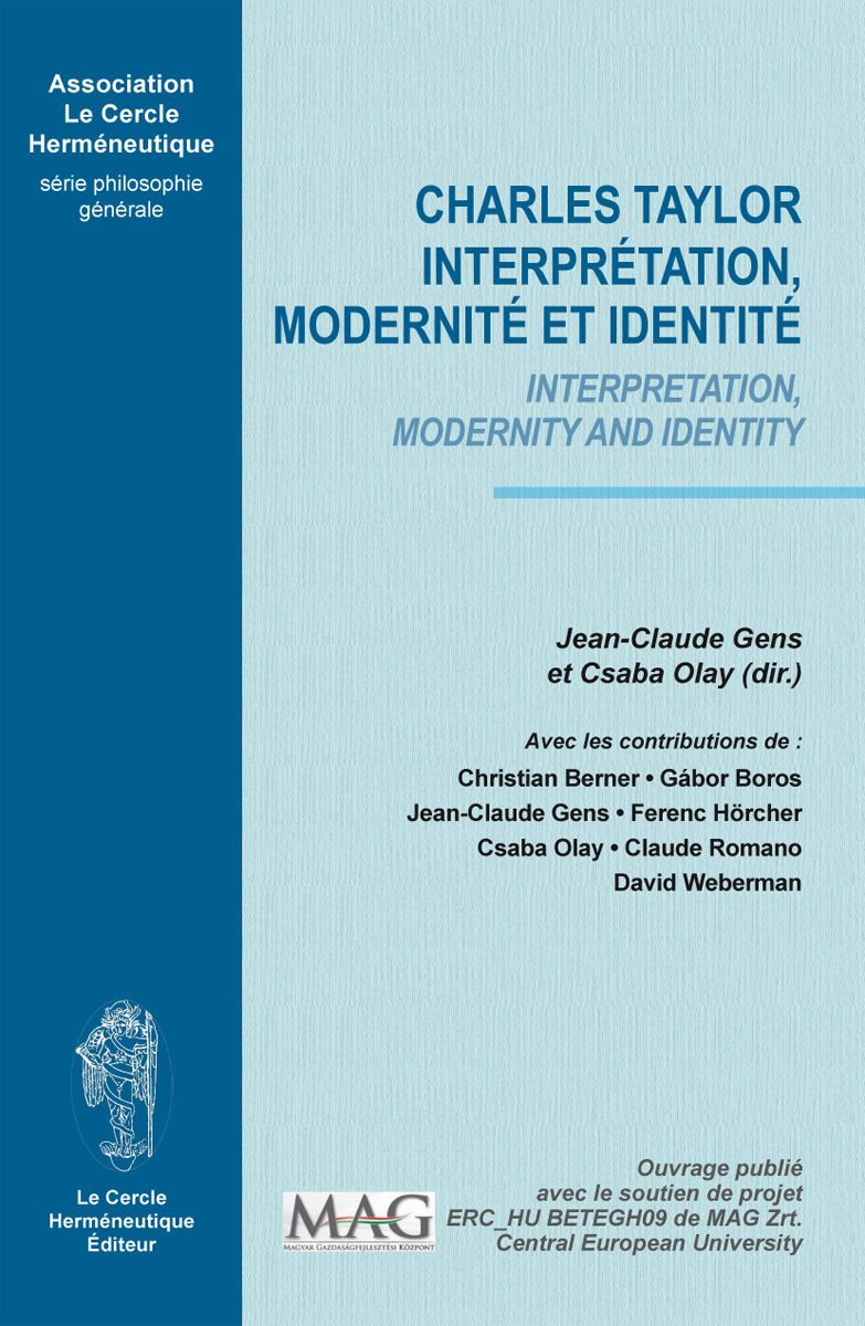 Charles Taylor - interprétation, modernité et identité