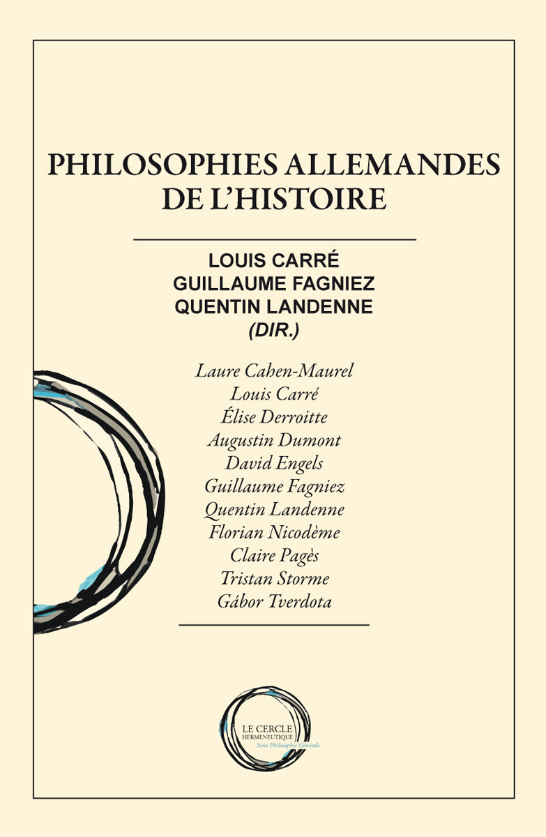 Philosophies allemandes de l'histoire