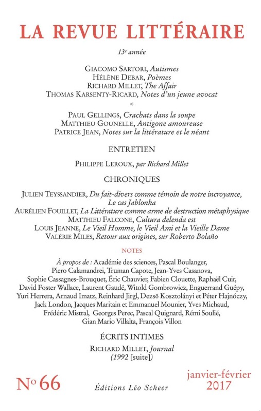 REVUE LITTERAIRE N°66
