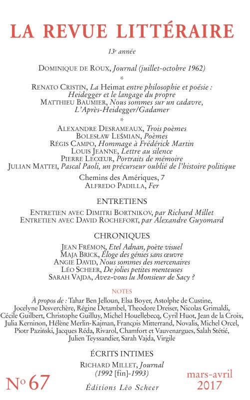 REVUE LITTERAIRE N°67