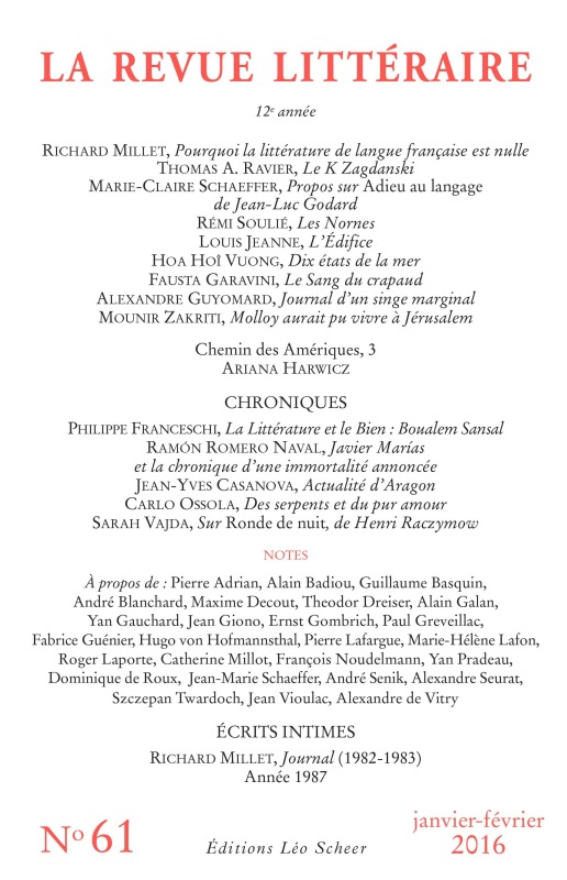 revue litteraire n°61