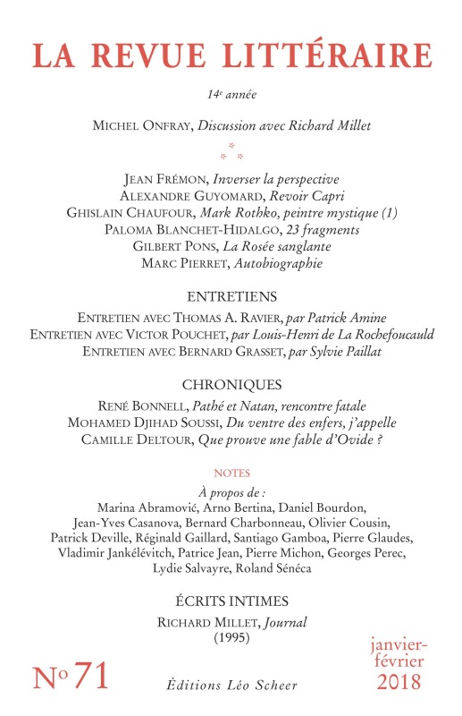 Revue littéraire n°71 (La)