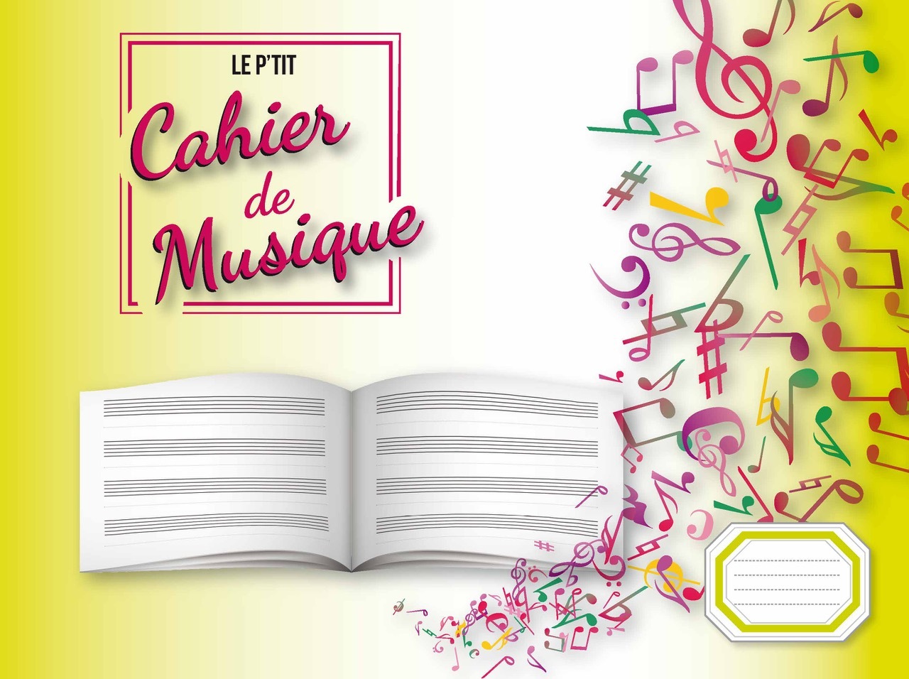 Cahier de musique 4 portées