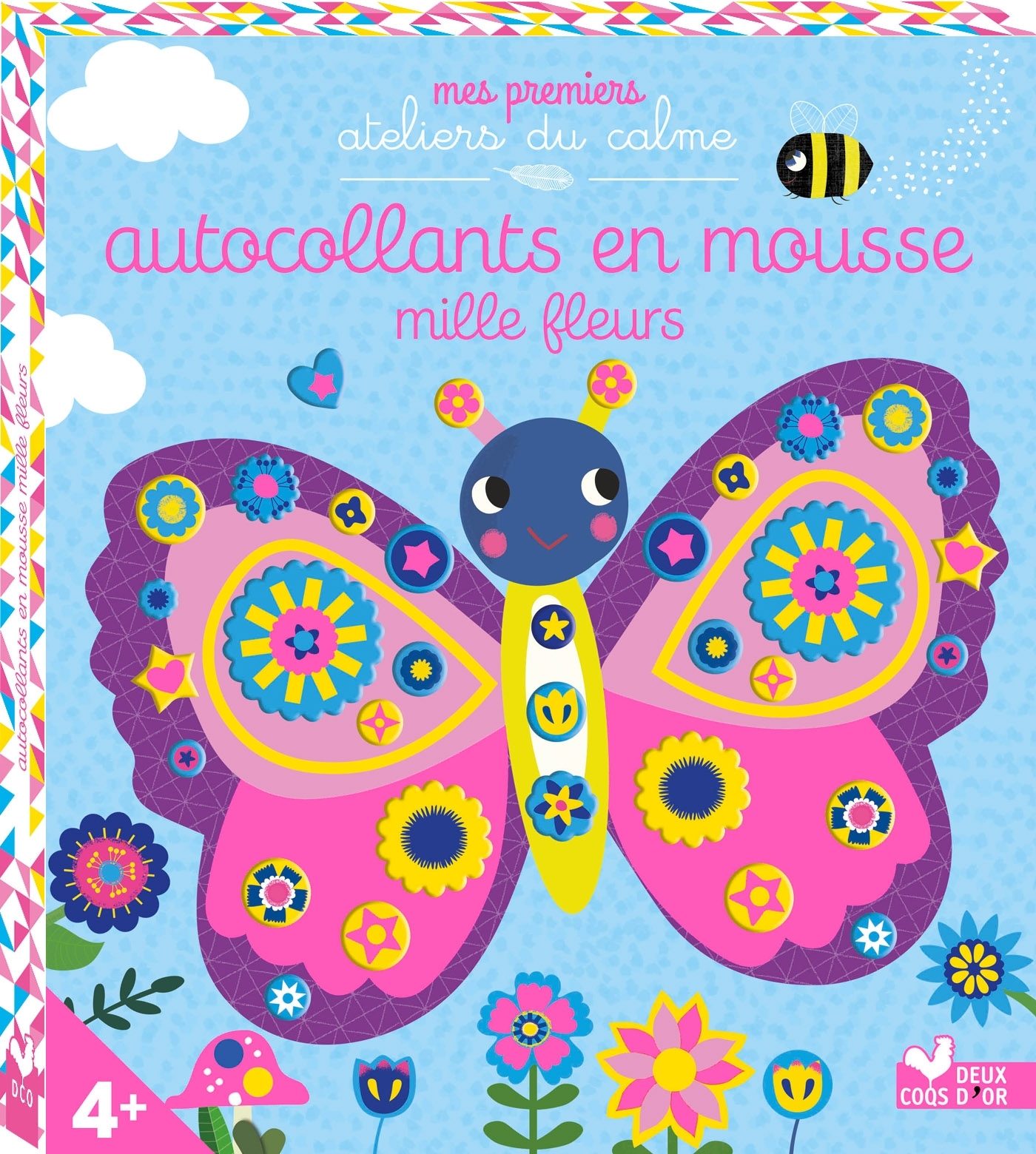 Autocollants en mousse mille fleurs - boîte avec accessoires