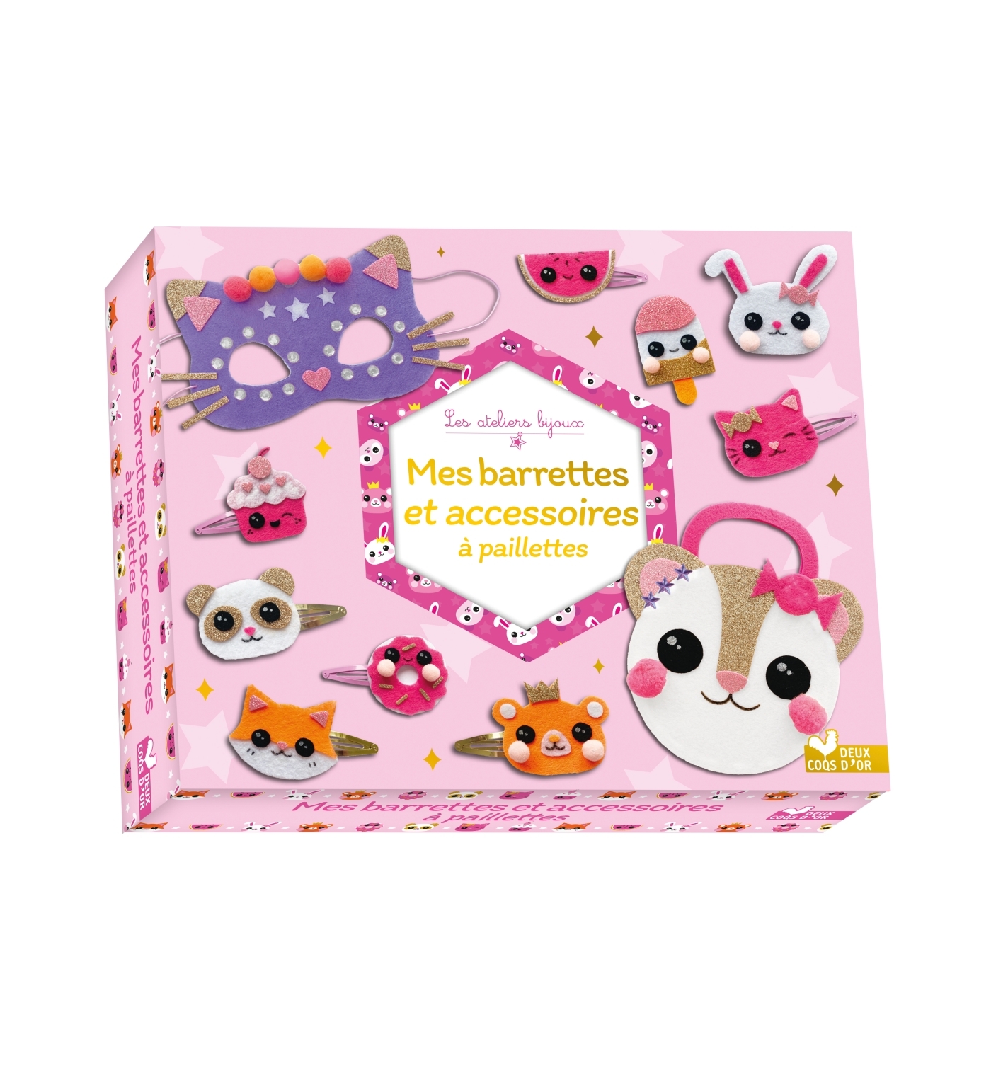 Mes barrettes et accessoires à paillettes - coffret avec accessoires