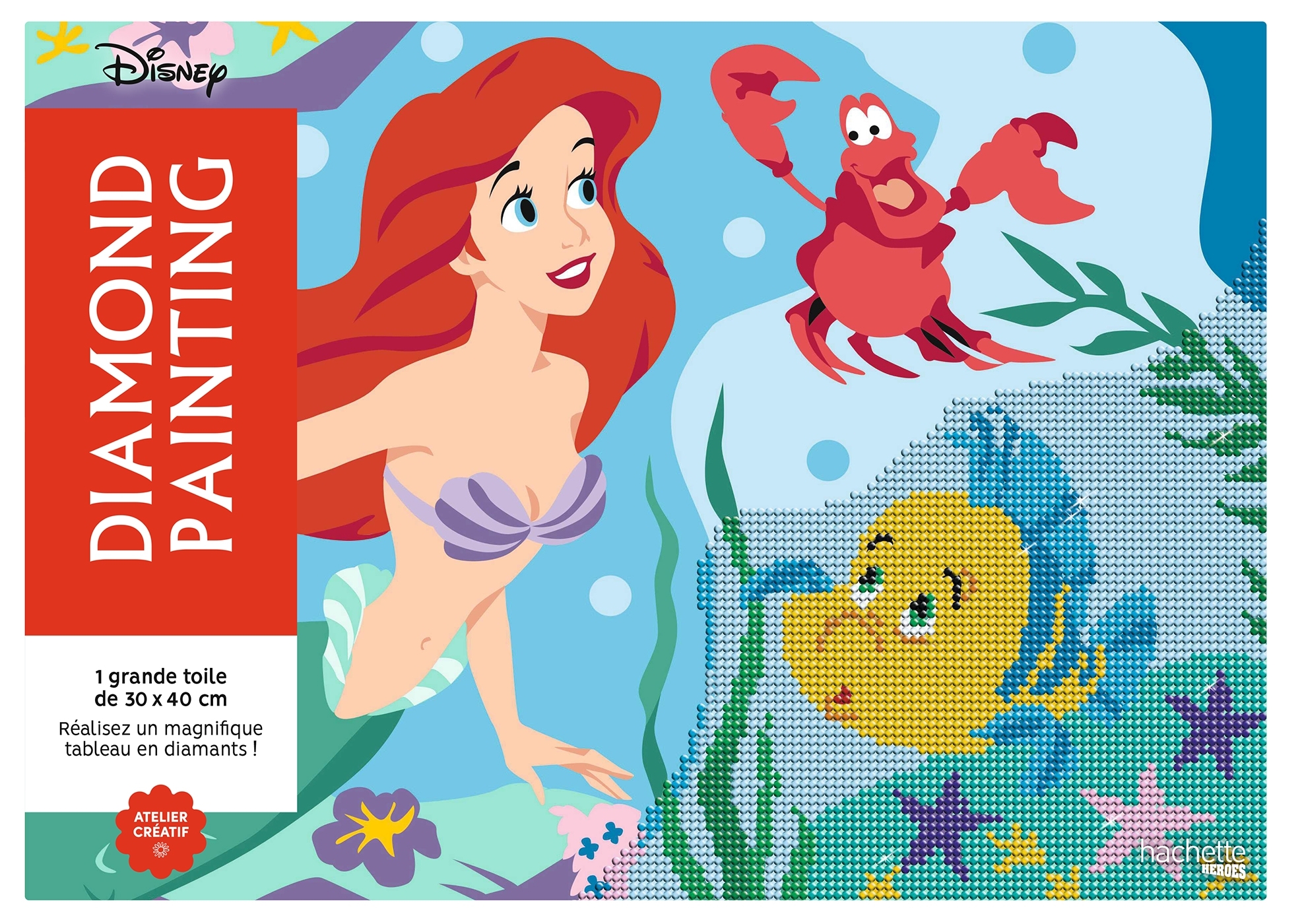 Kit diamond painting Disney officiel - La Petite Sirène