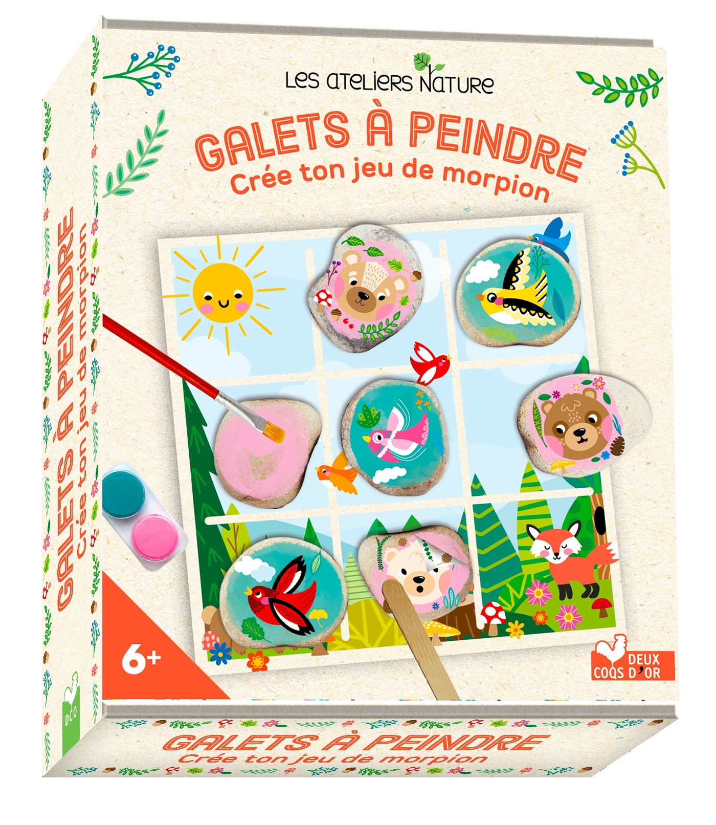 GALETS A PEINDRE CREE TON JEU DE MORPION