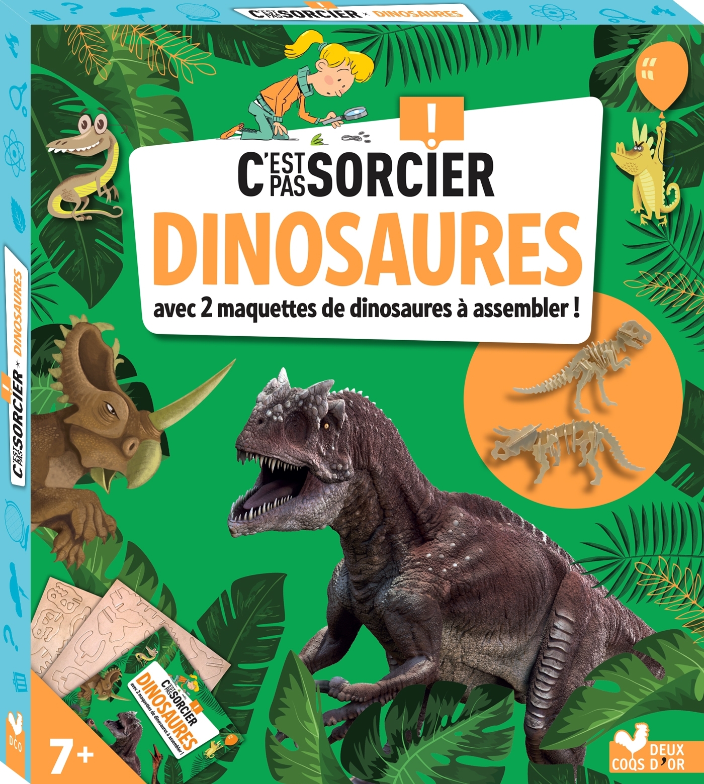 C'est pas sorcier les dinosaures - boîte avec accessoires