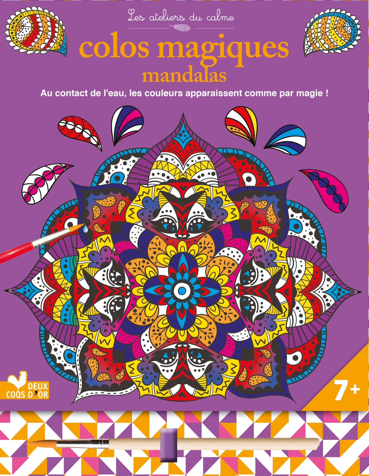 Colos magiques mandalas - bloc avec pinceau à eau