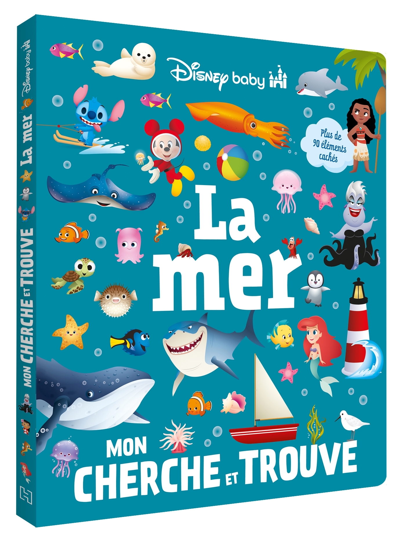 DISNEY BABY - Mon Cherche et Trouve - La Mer - Plus de 90 éléments à trouver