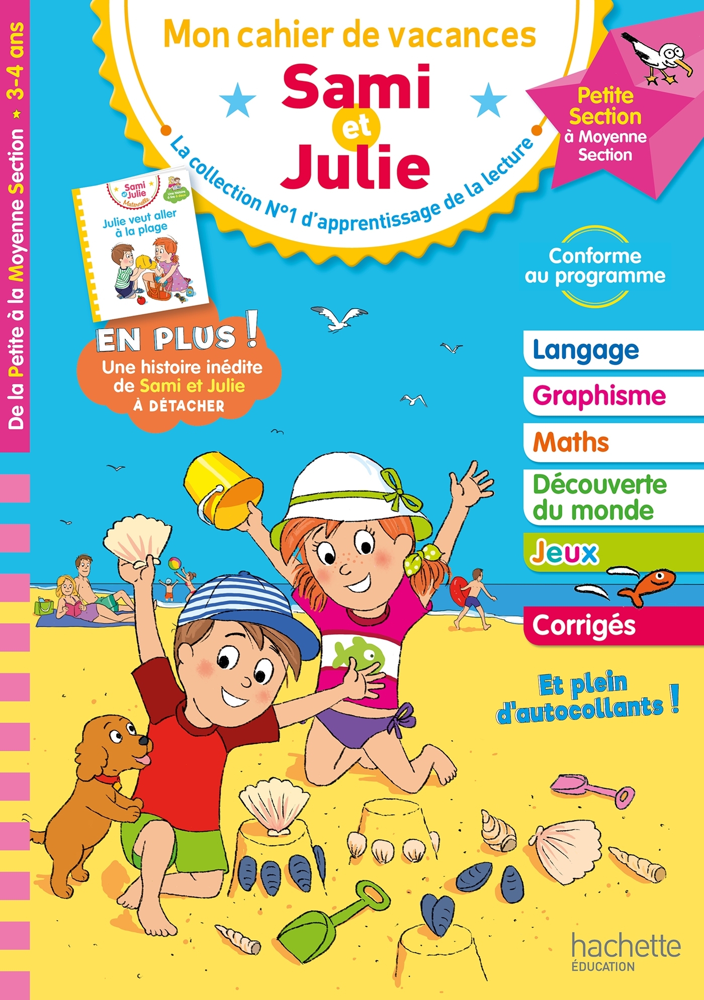 Sami et Julie - De la Petite à la Moyenne Section - Cahier de vacances 2025