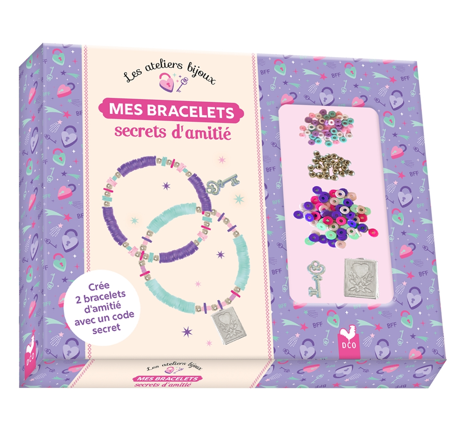 Mes bracelets secrets d'amitié - coffret avec accessoires