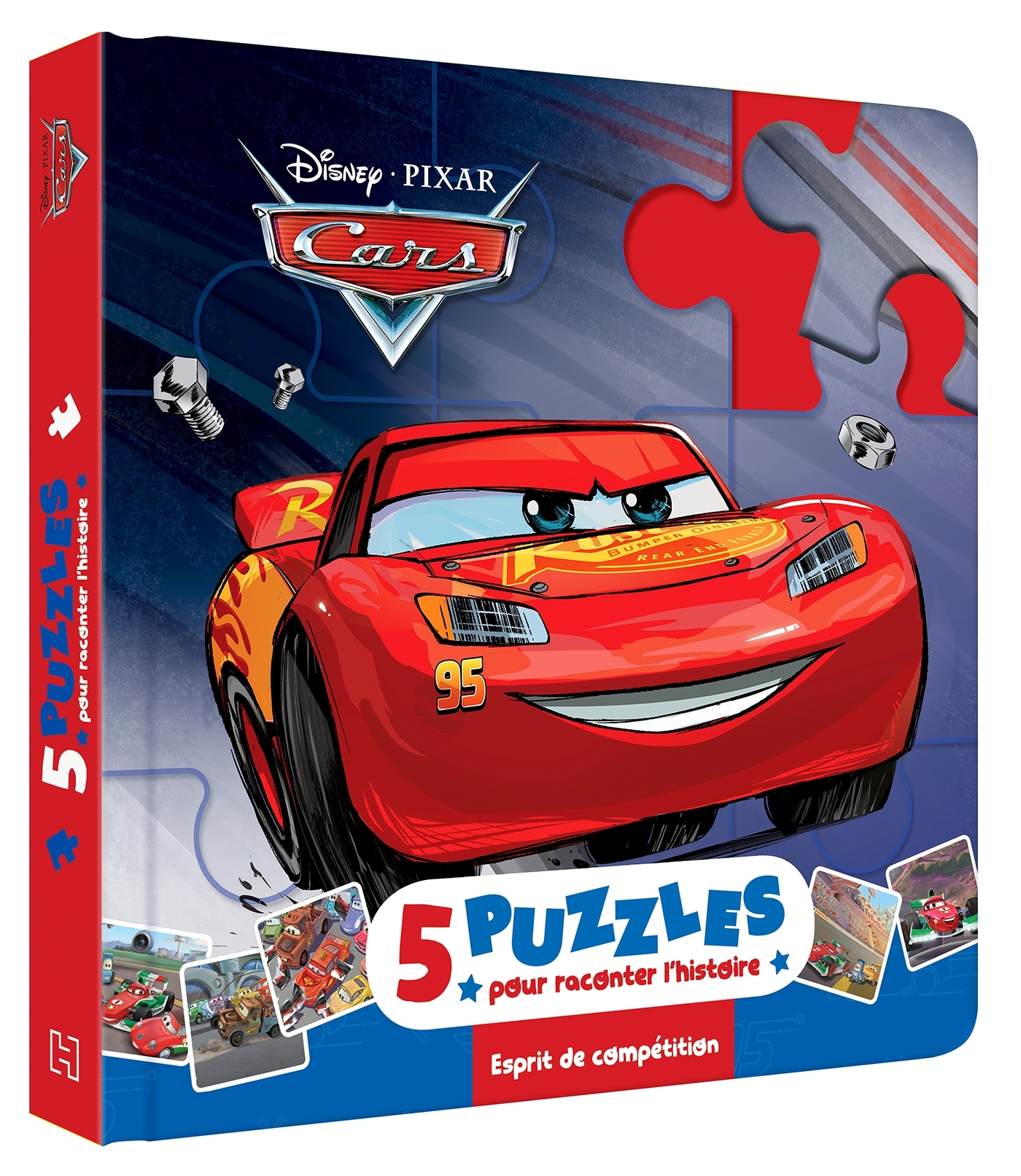 CARS - Mon Petit Livre Puzzle - 5 puzzles 9 pièces - Disney Pixar