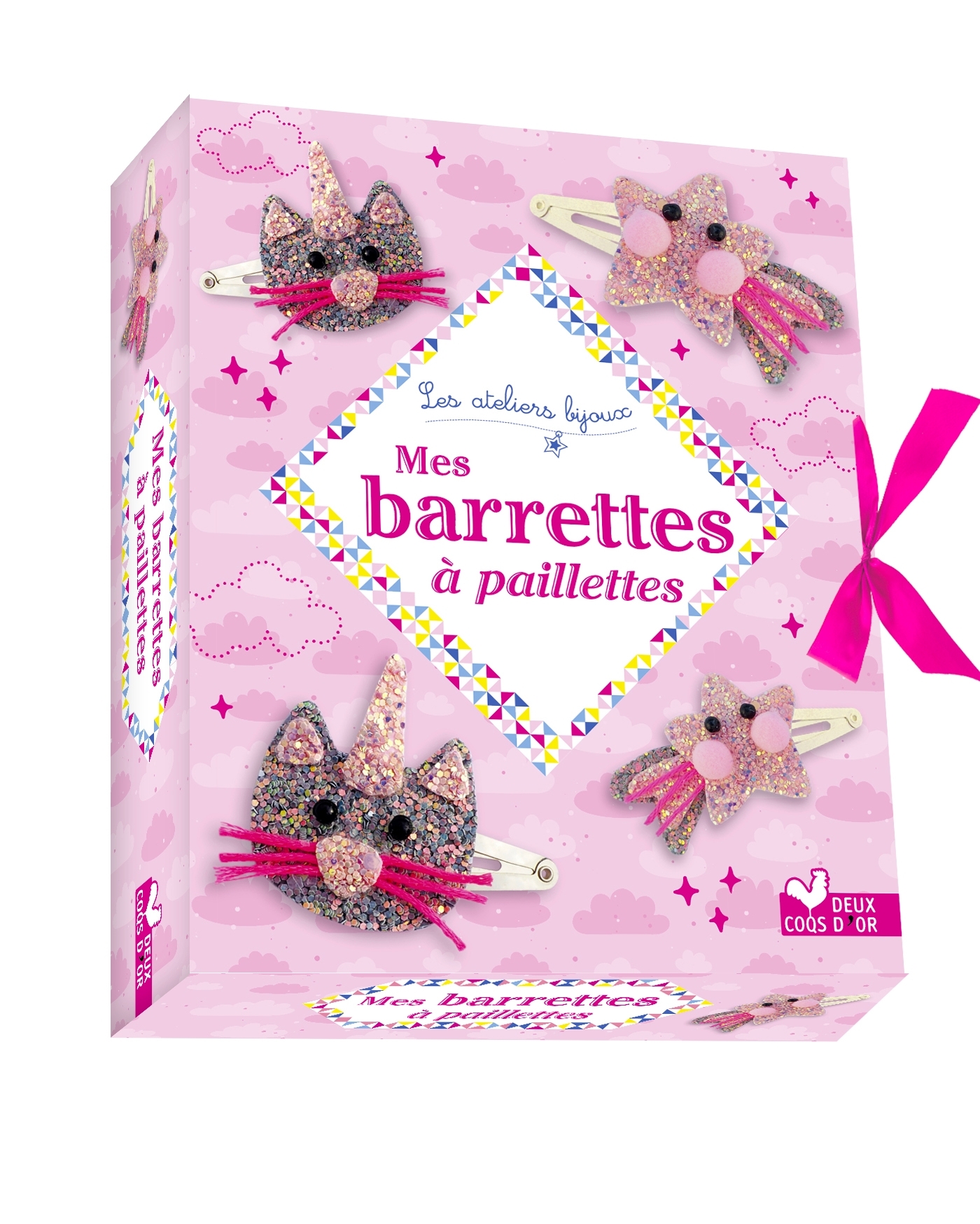 Mes barrettes à paillettes - mini coffret avec accessoires