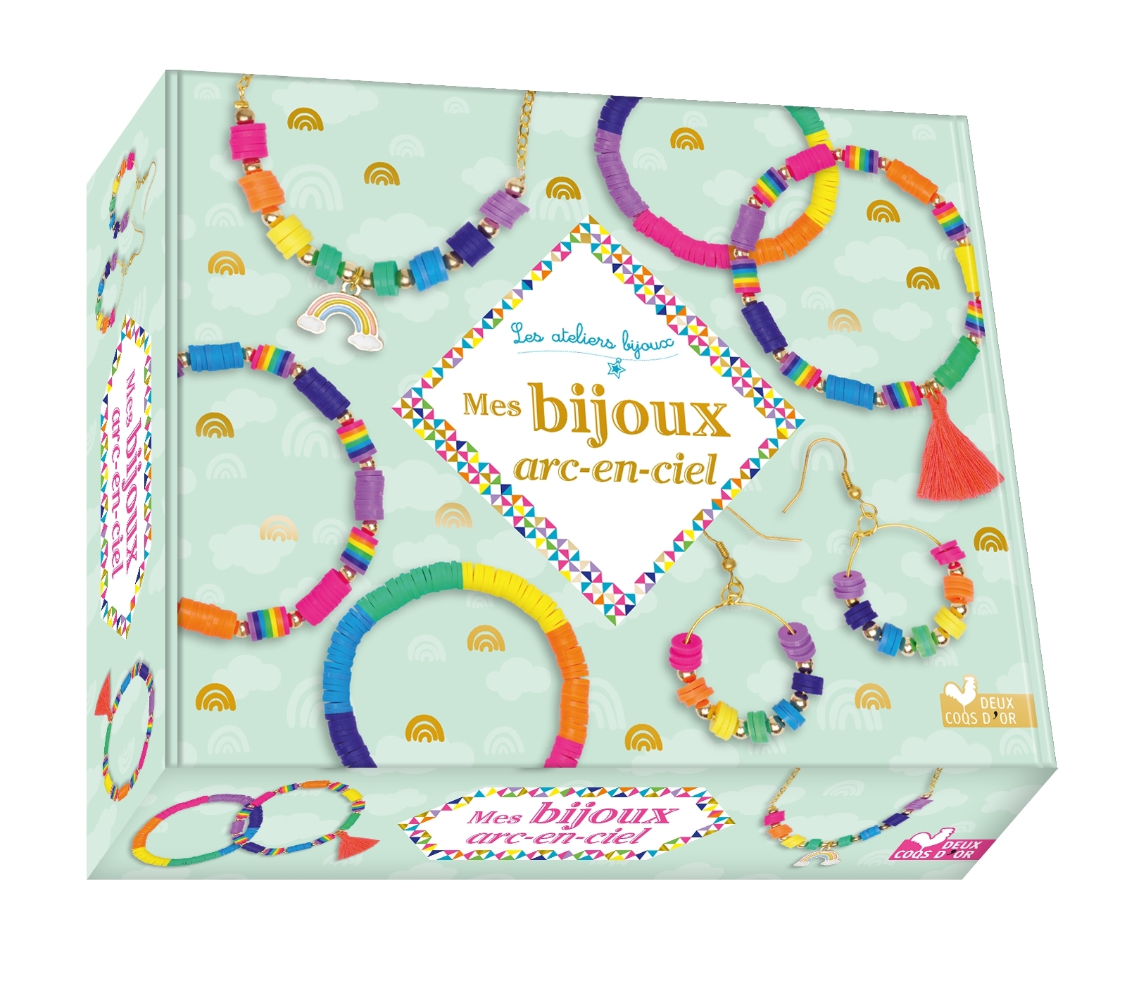 Mes bijoux arc en ciel - coffret avec perles heishi