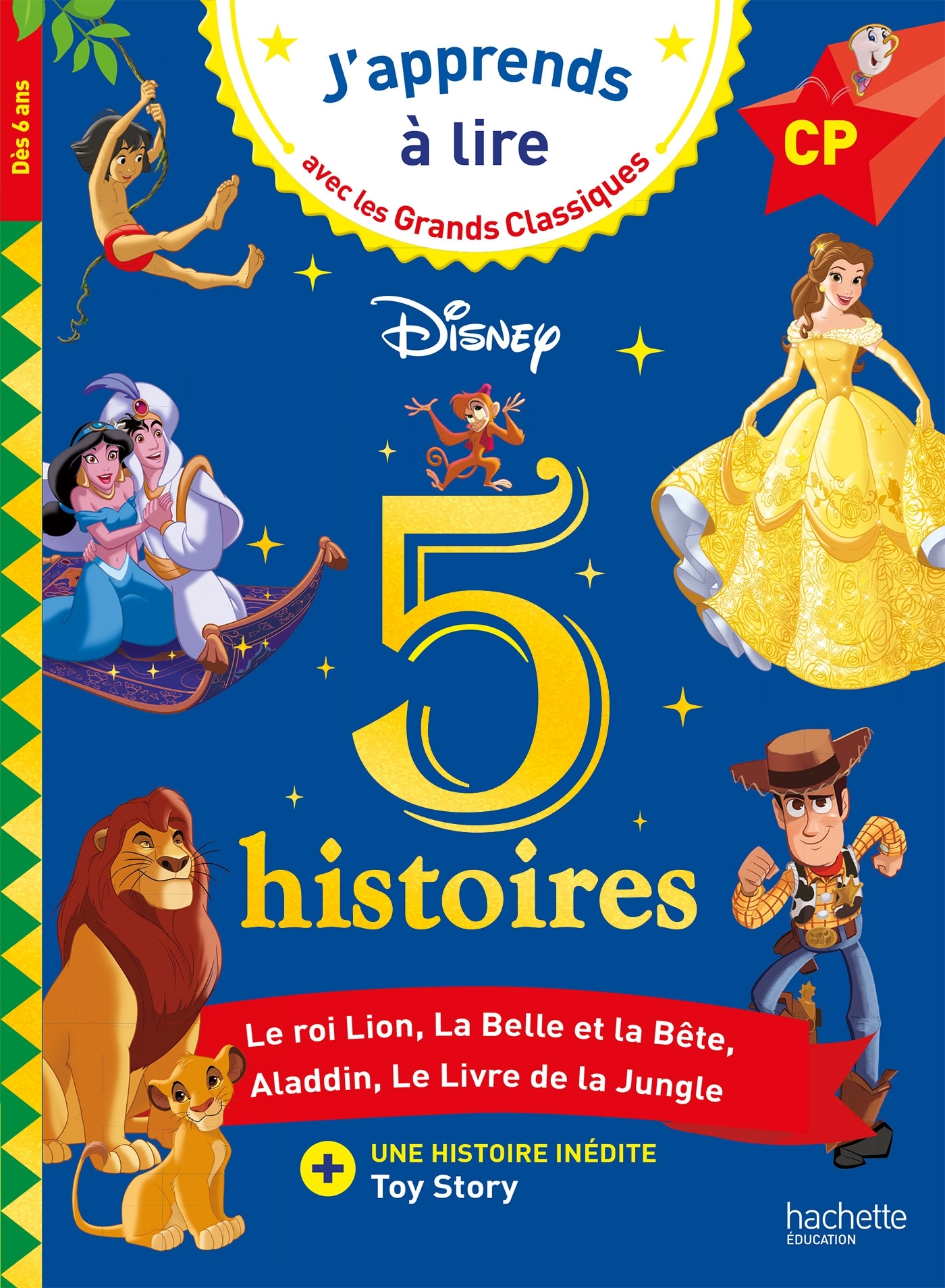 Disney - 5 histoires - CP niveaux 1, 2, 3