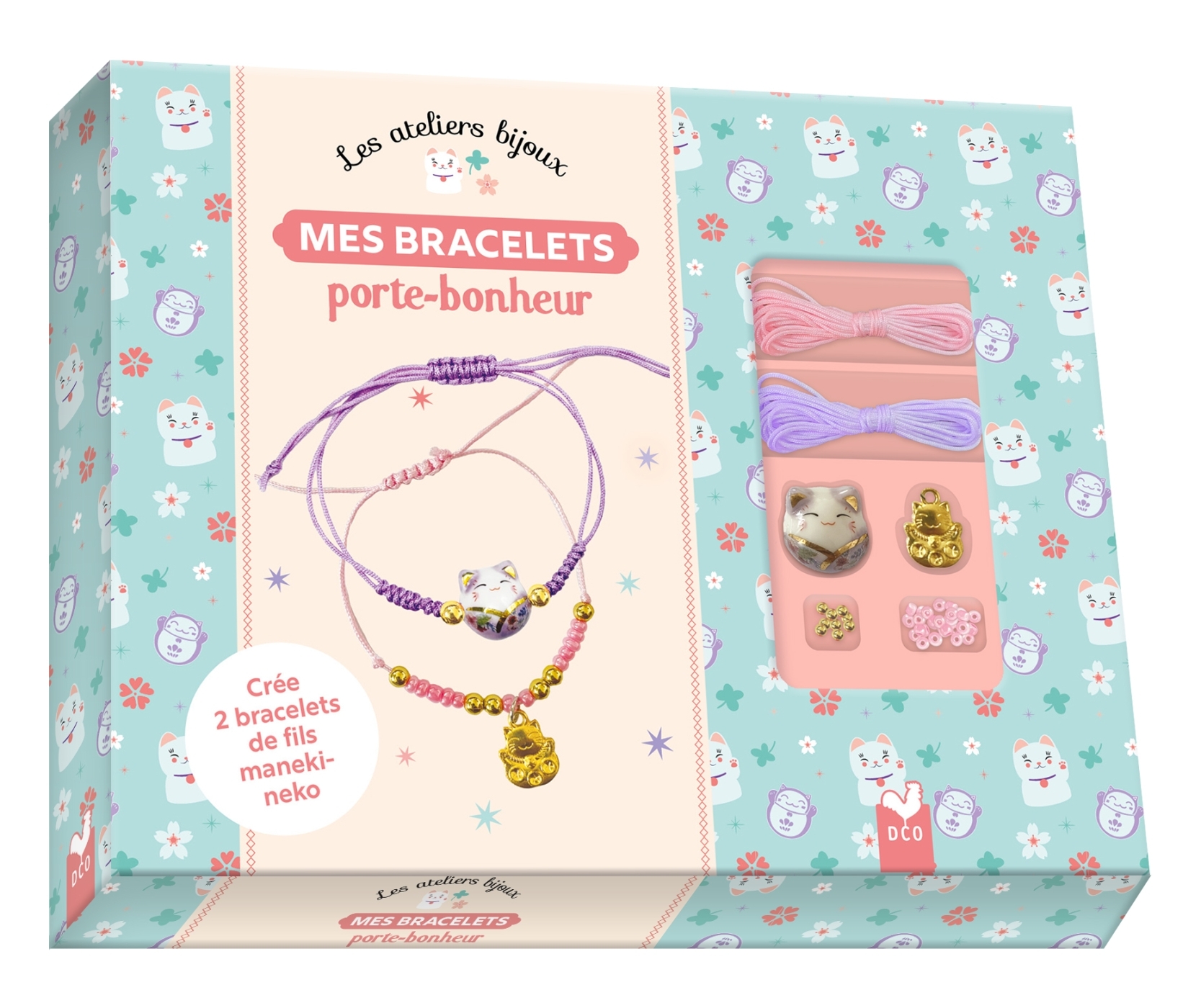 Mes bracelets porte-bonheur - coffret avec accessoires