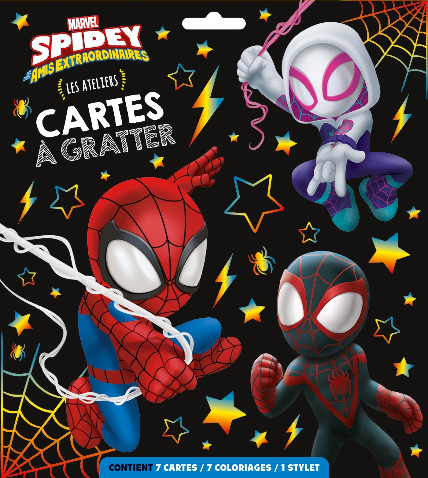 SPIDEY ET SES AMIS EXTRAORDINAIRES - Ateliers Disney - Pochette plate - Cartes à gratter - MARVEL