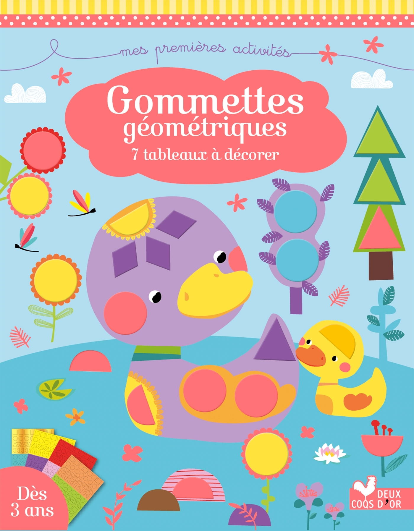 Gommettes géométriques - pochette avec accessoires