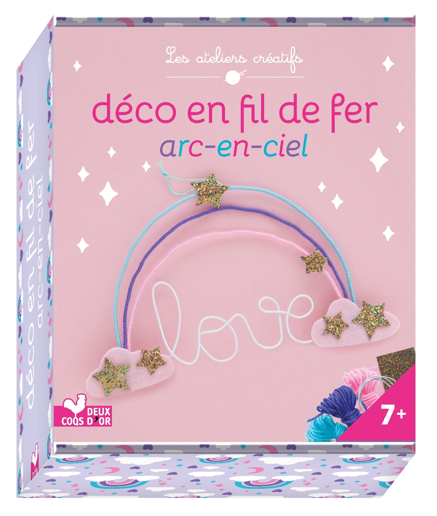 Déco en fil de fer arc-en-ciel - mini coffret avec accessoires