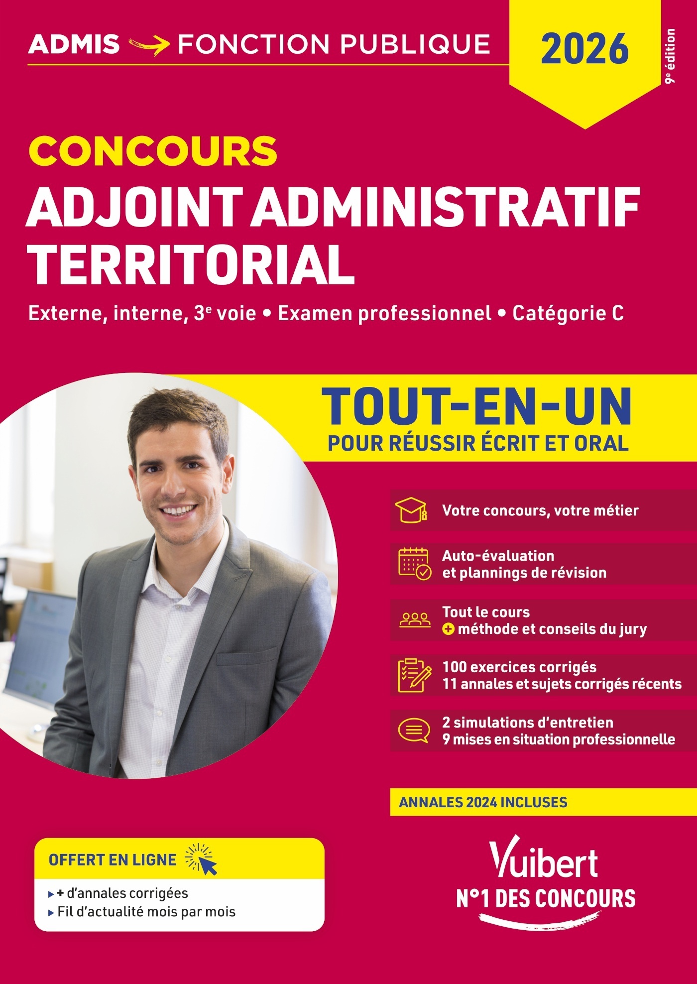Concours Adjoint administratif territorial - Catégorie C - Tout-en-un