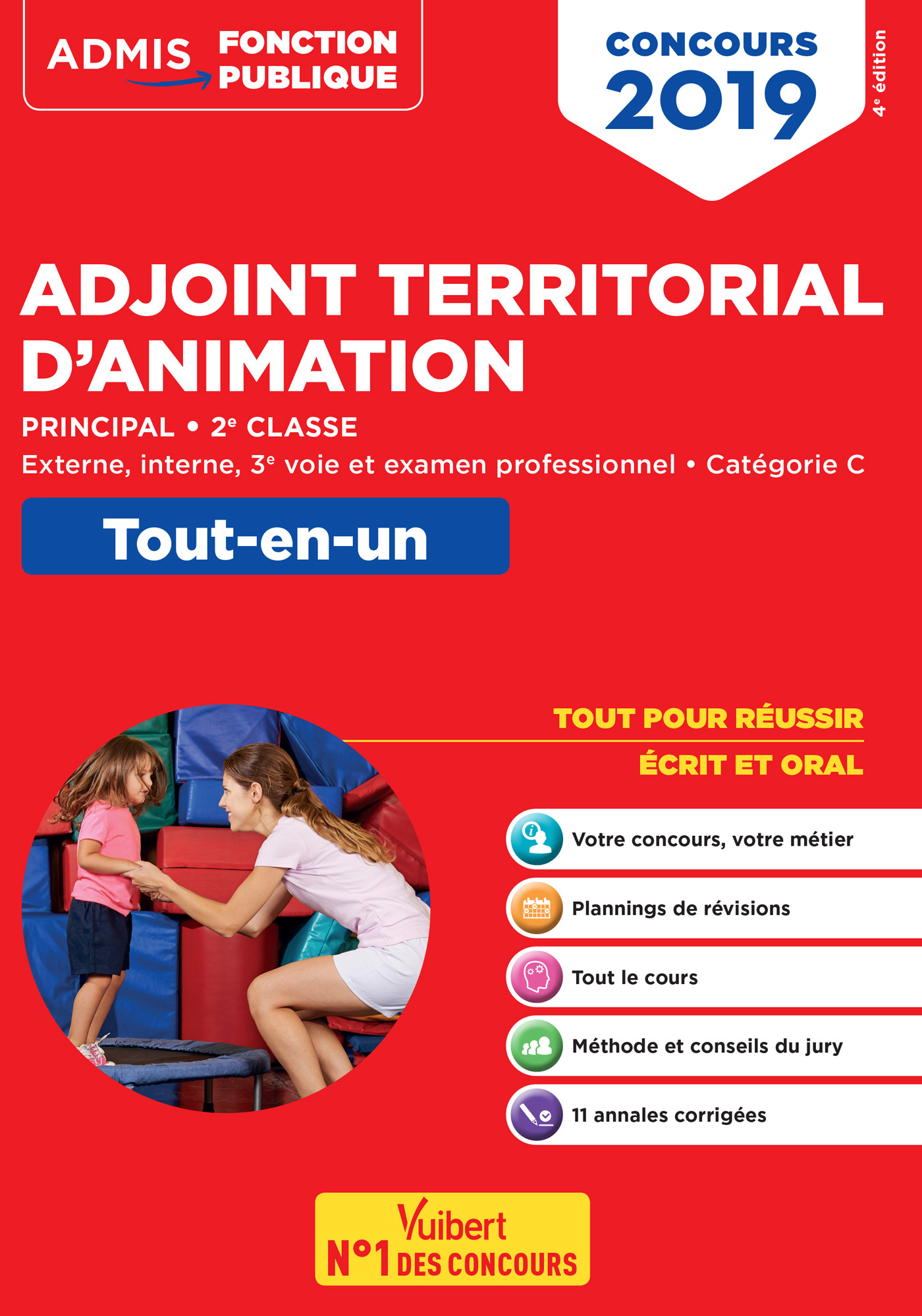 Concours Adjoint territorial d'animation principal de 2e classe - Tout-en-un - Catégorie C