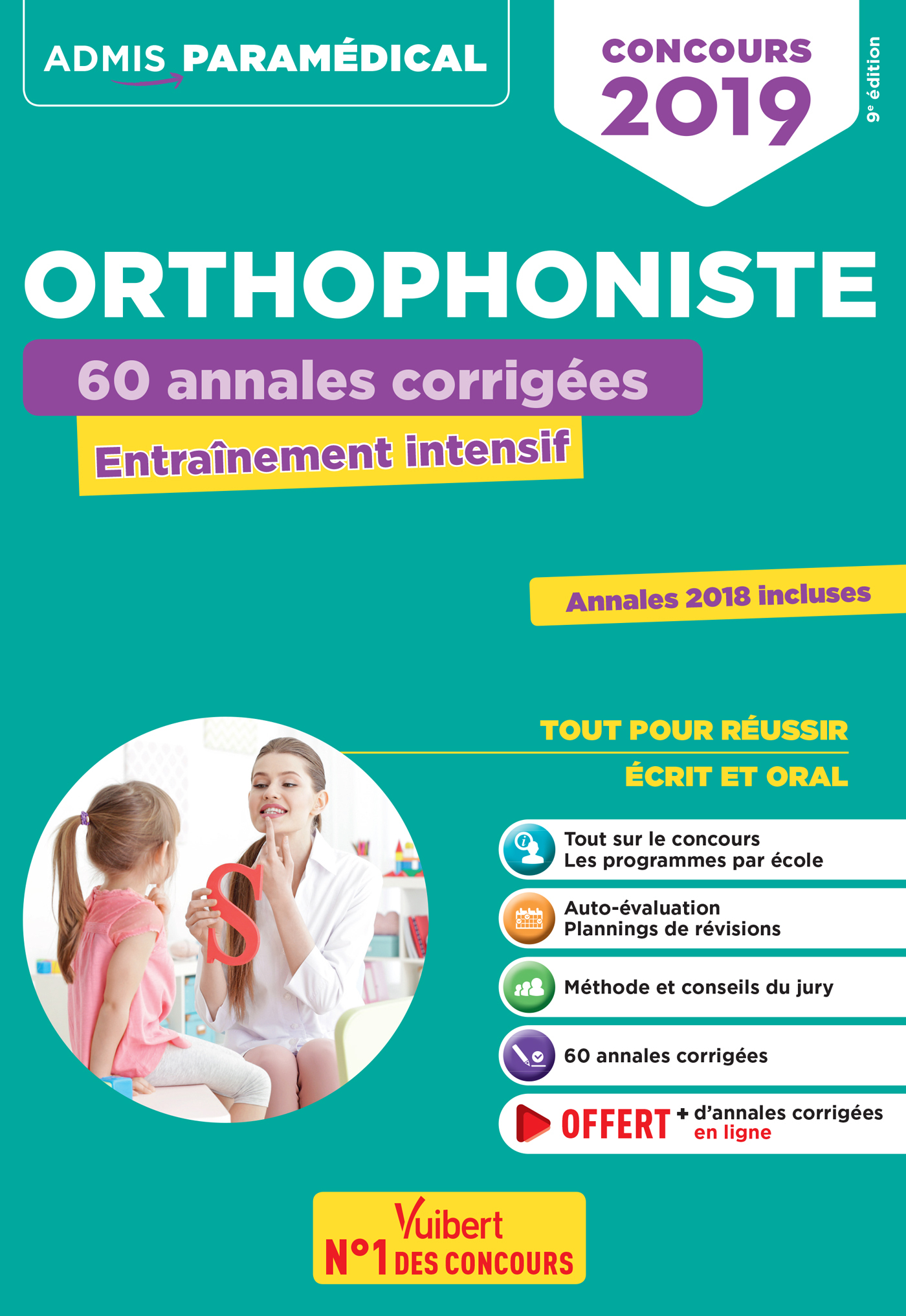 Concours Orthophoniste - 60 annales corrigées