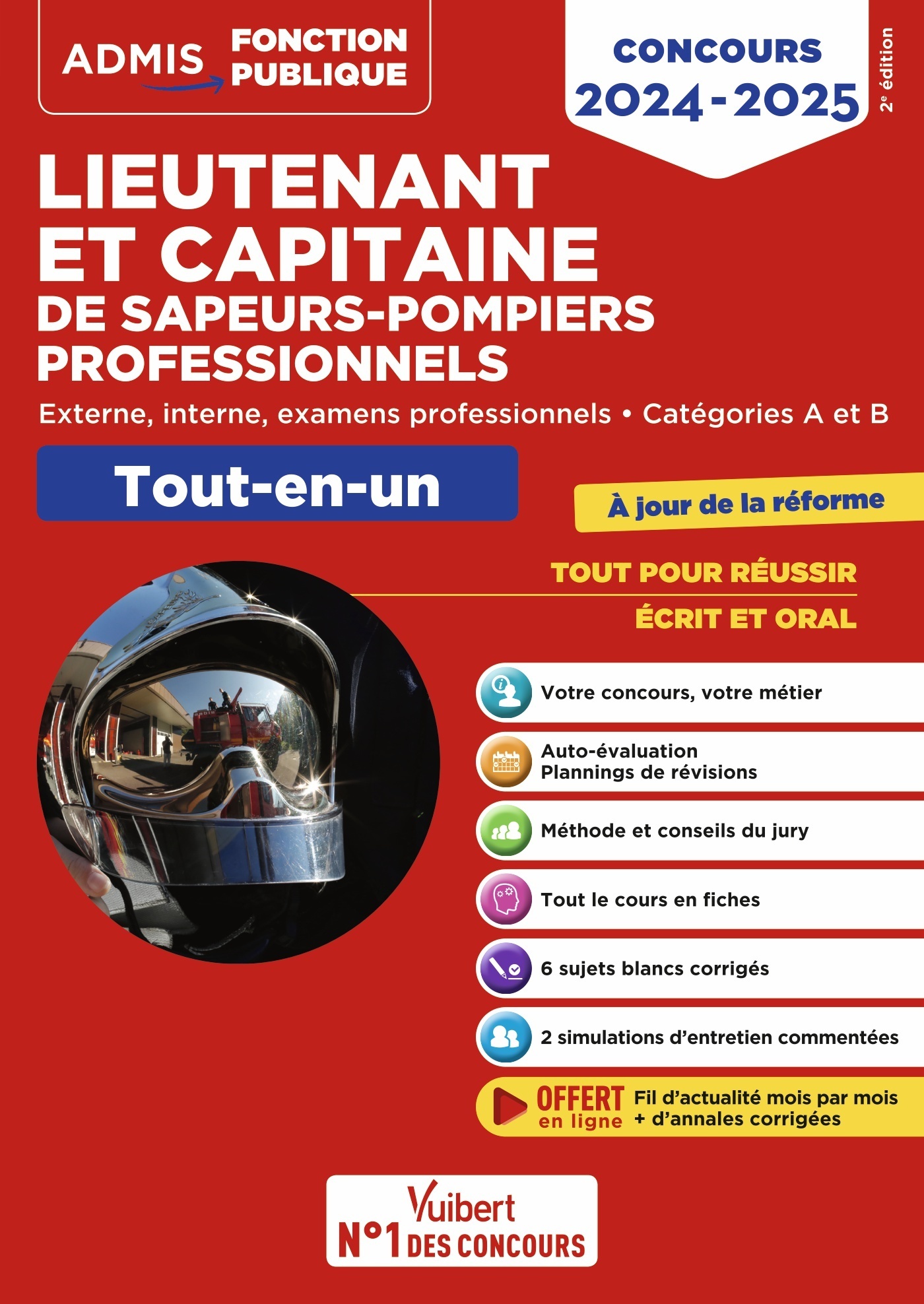Concours Lieutenant et Capitaine de sapeurs-pompiers professionnels - Catégories A et B - Tout-en-un