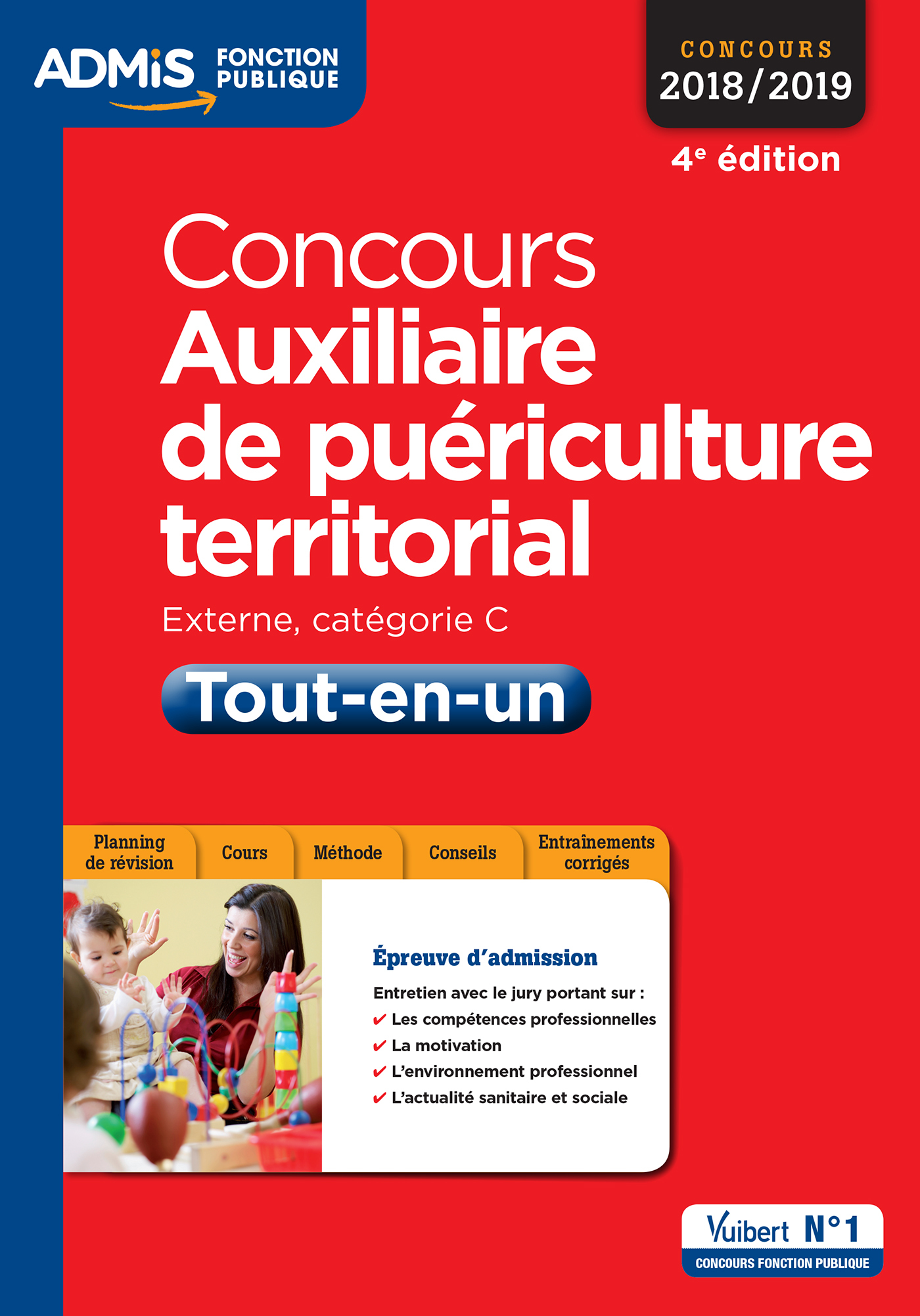 Concours Auxiliaire de puériculture territorial - Catégorie C - Tout-en-un