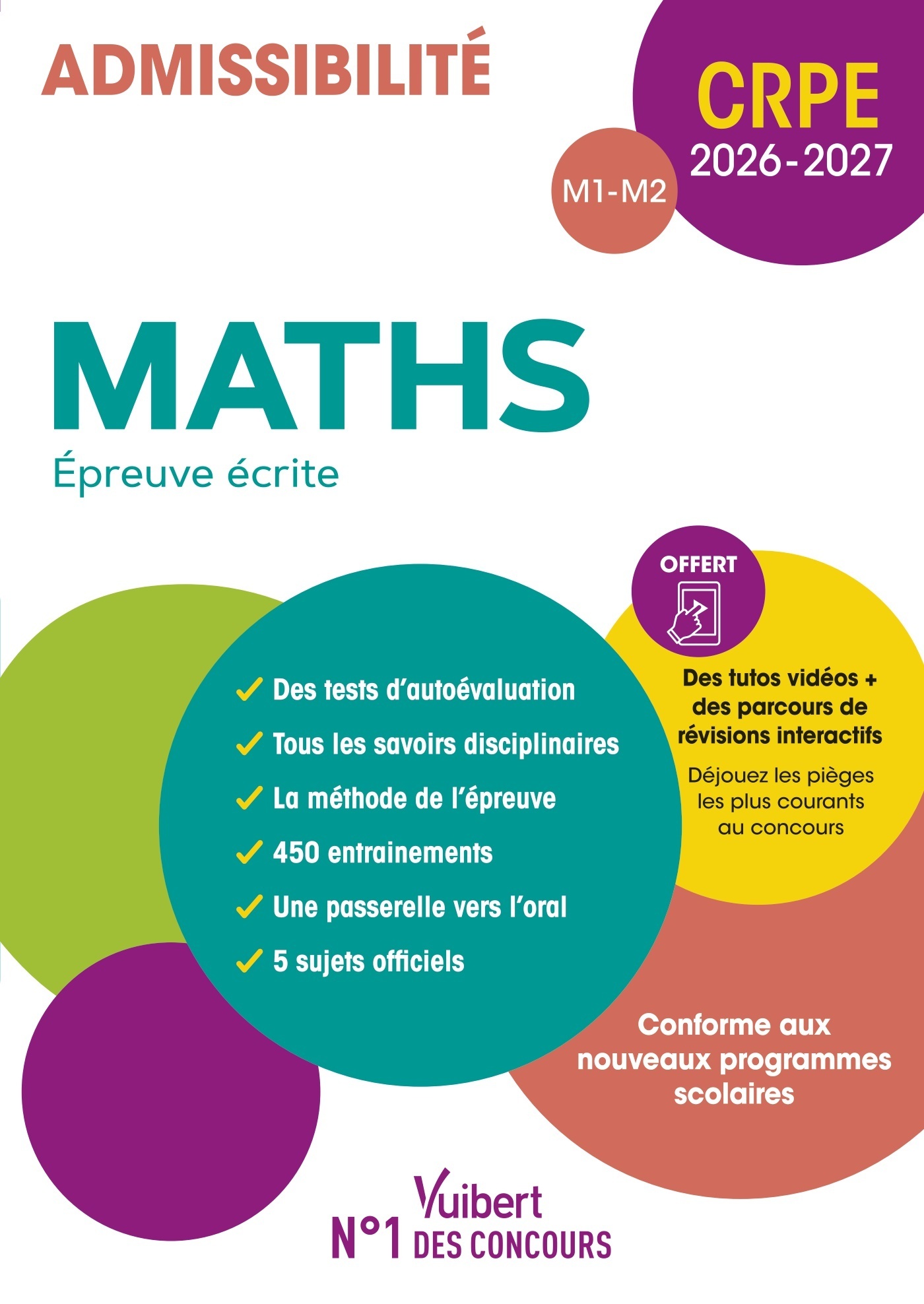CRPE 2026-2027 - Maths - Epreuve écrite (M1 et M2)