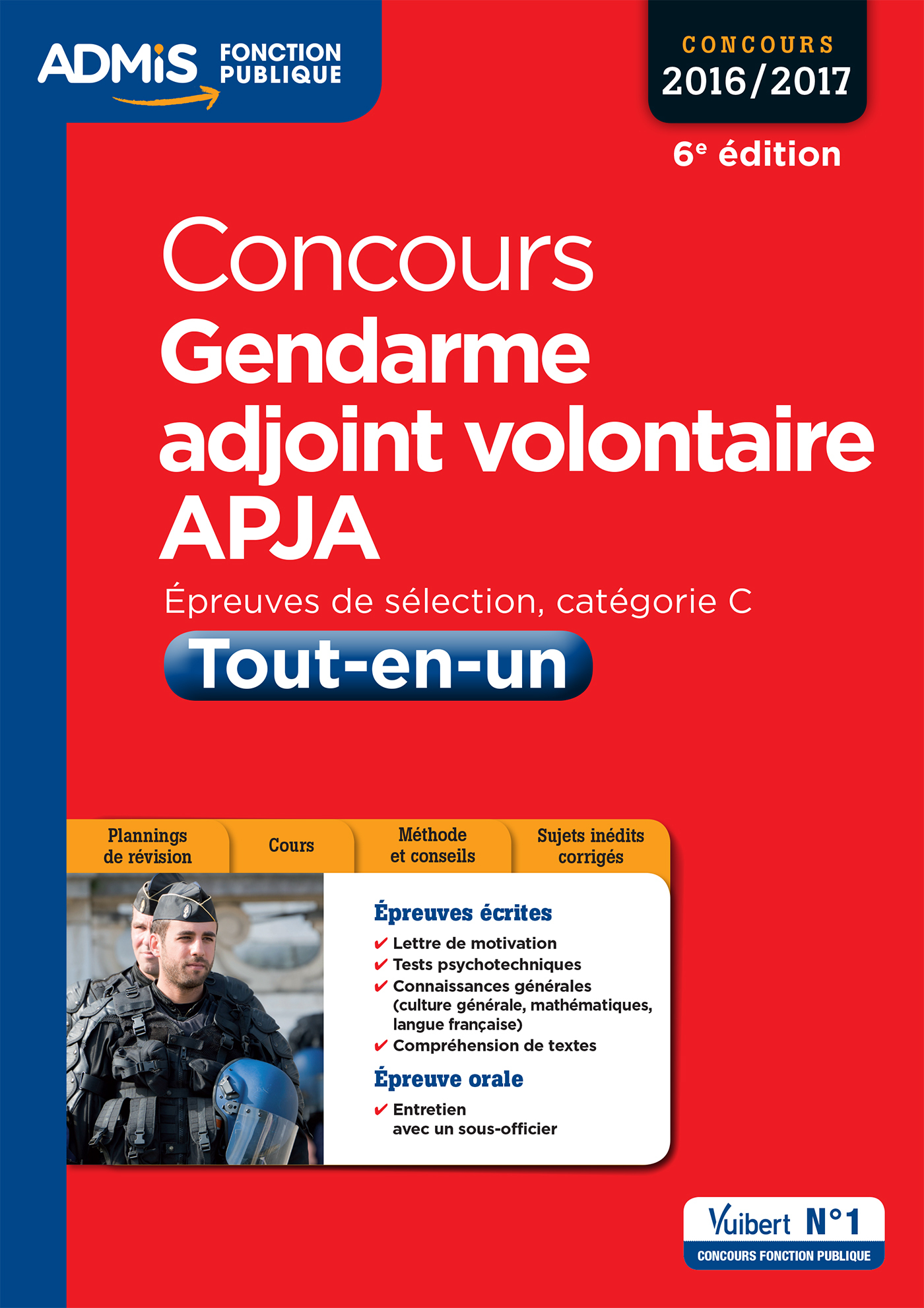 Concours Gendarme adjoint volontaire - APJA - Catégorie C - Tout-en-un