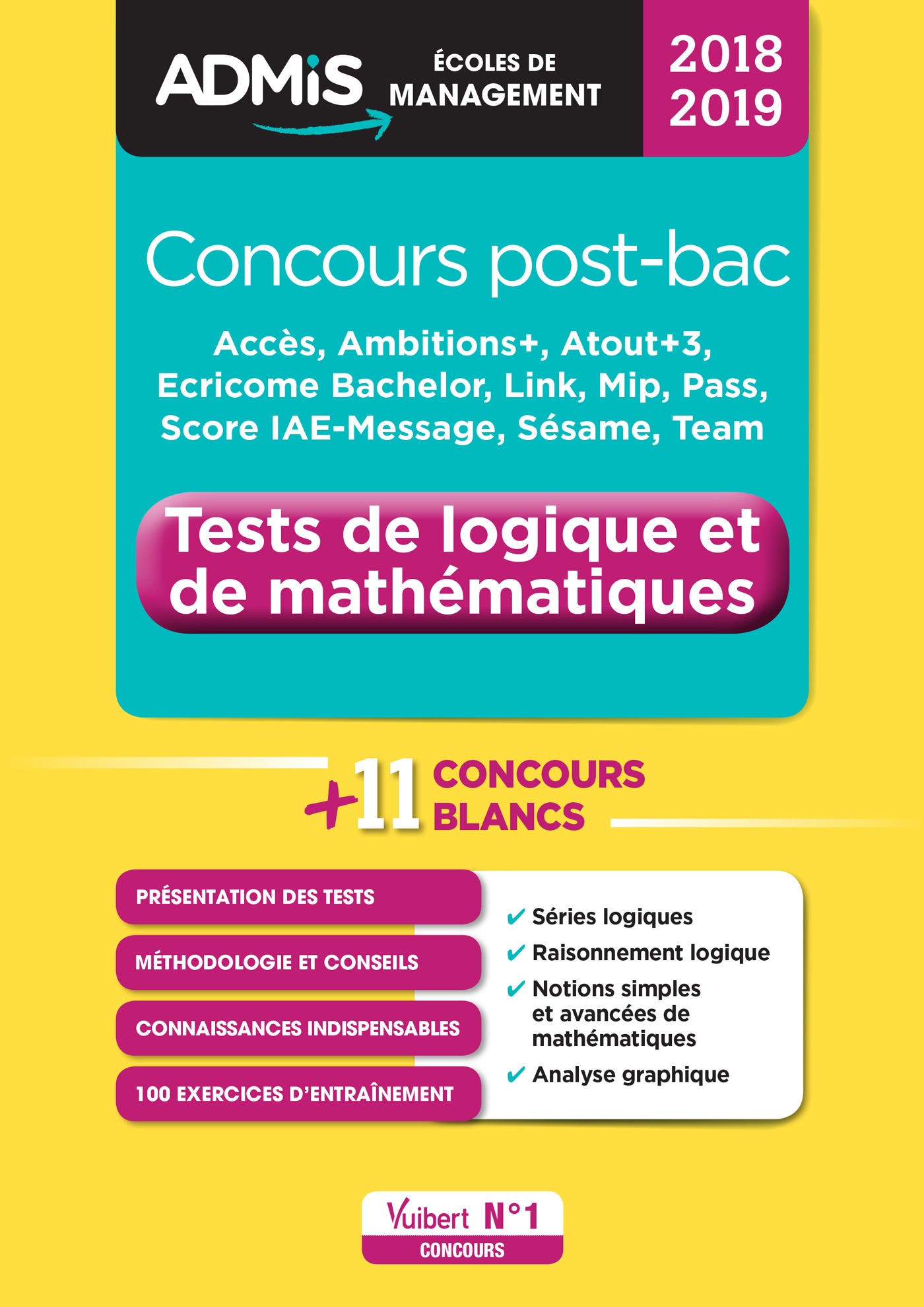 Concours post-bac - Tests de logique et de mathématiques