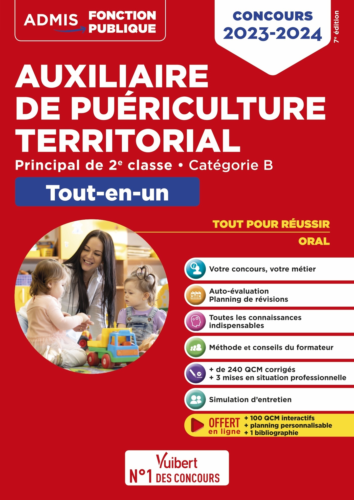 Concours Auxiliaire de puériculture territorial - Catégorie B - Tout-en-un