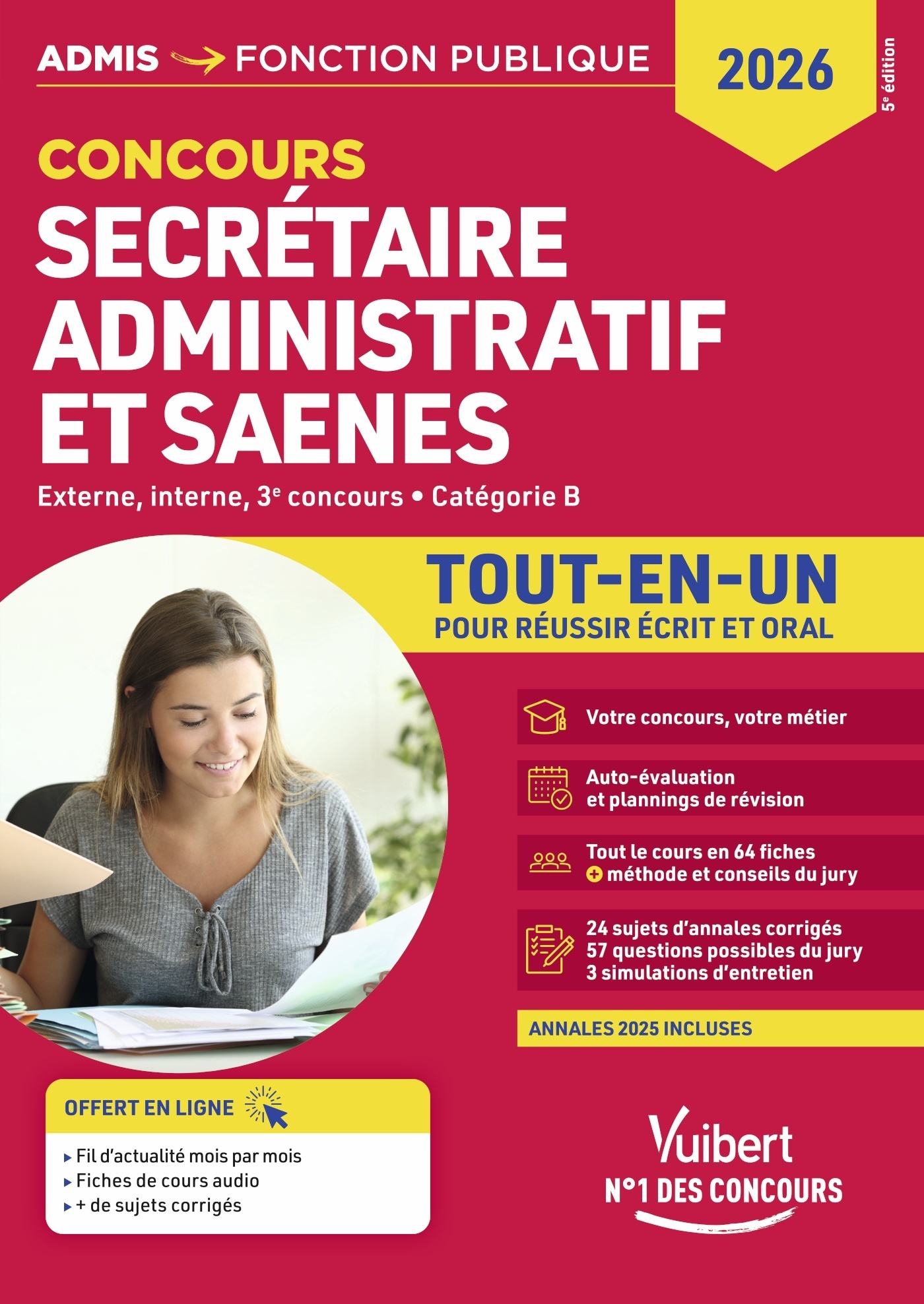 Concours Secrétaire administratif et SAENES - Catégorie B - Tout-en-un