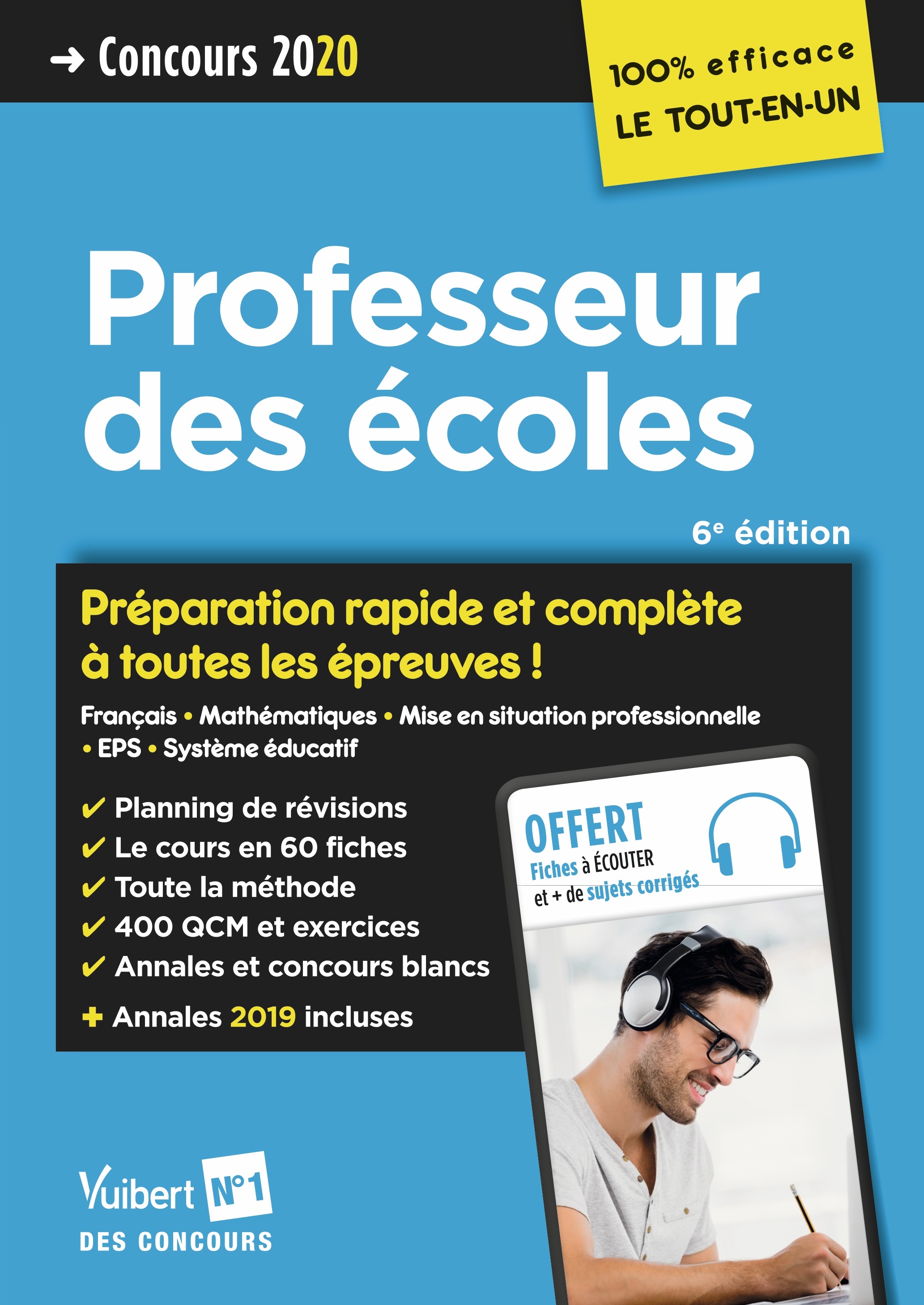 Concours Professeur des écoles - CRPE 2020 - Préparation rapide et complète à toutes les épreuves