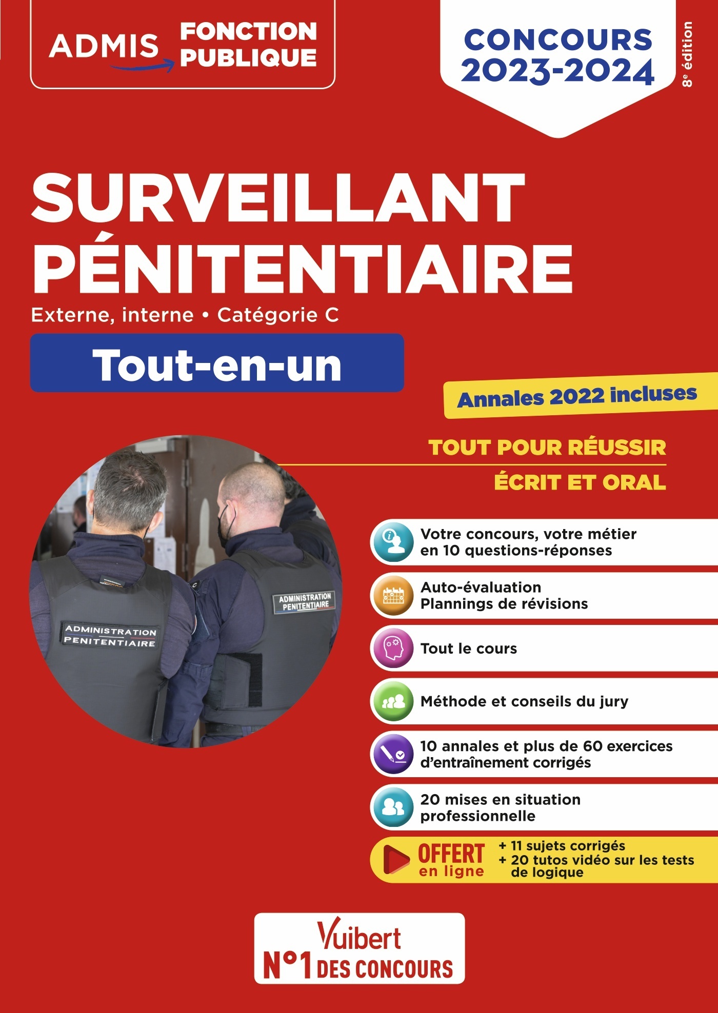 Concours Surveillant pénitentiaire - Catégorie C - Tout-en-un