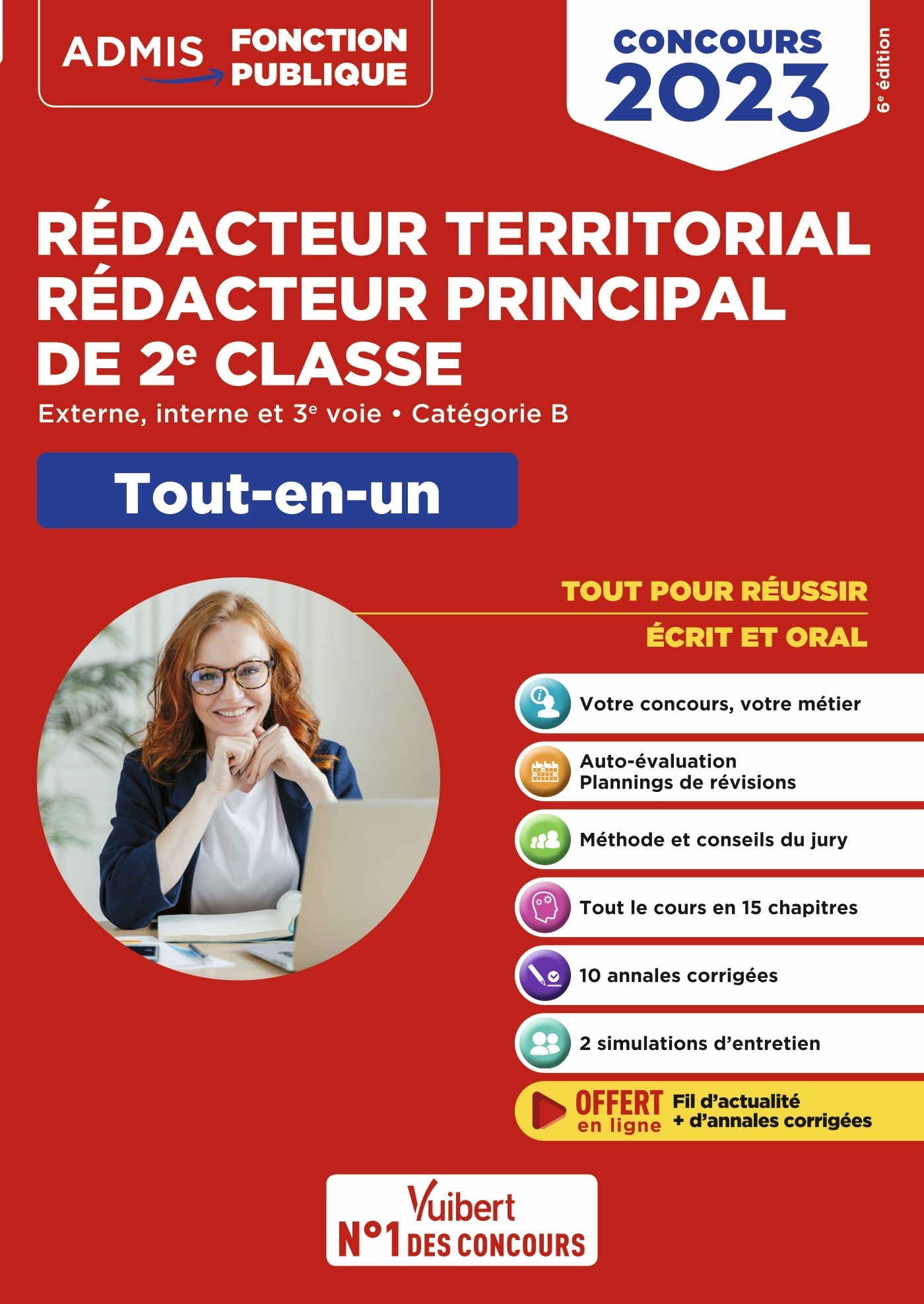 Concours Rédacteur territorial et Rédacteur principal de 2e classe - Catégorie B - Tout-en-un