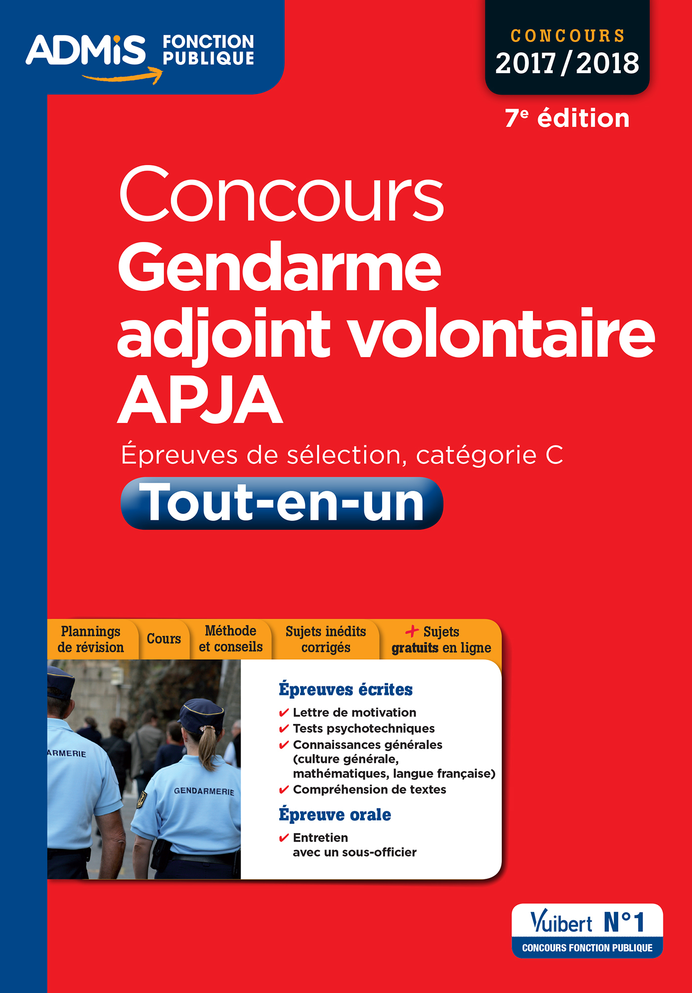 Concours Gendarme adjoint volontaire - APJA - Catégorie C - Tout-en-un