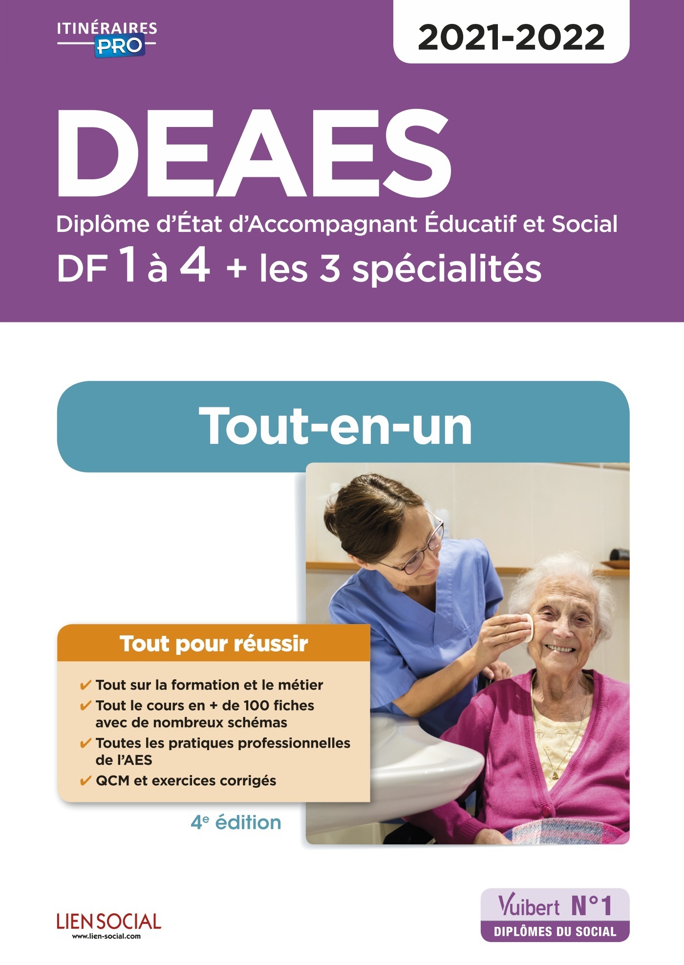 DEAES - DF 1 à 4 - Préparation complète pour réussir sa formation - Les 3 spécialités - Tout-en-un