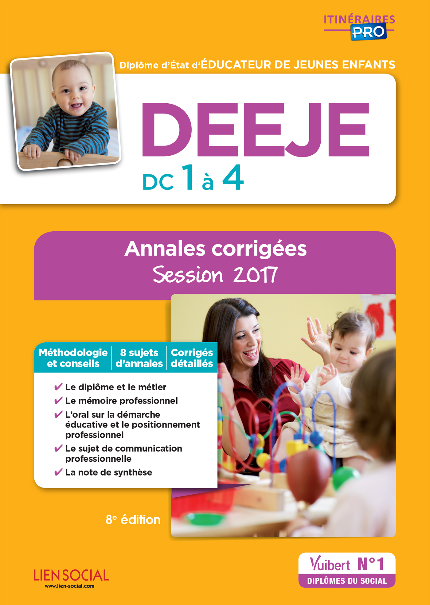 DEEJE - Épreuves de certification DC 1 à 4 - Annales corrigées
