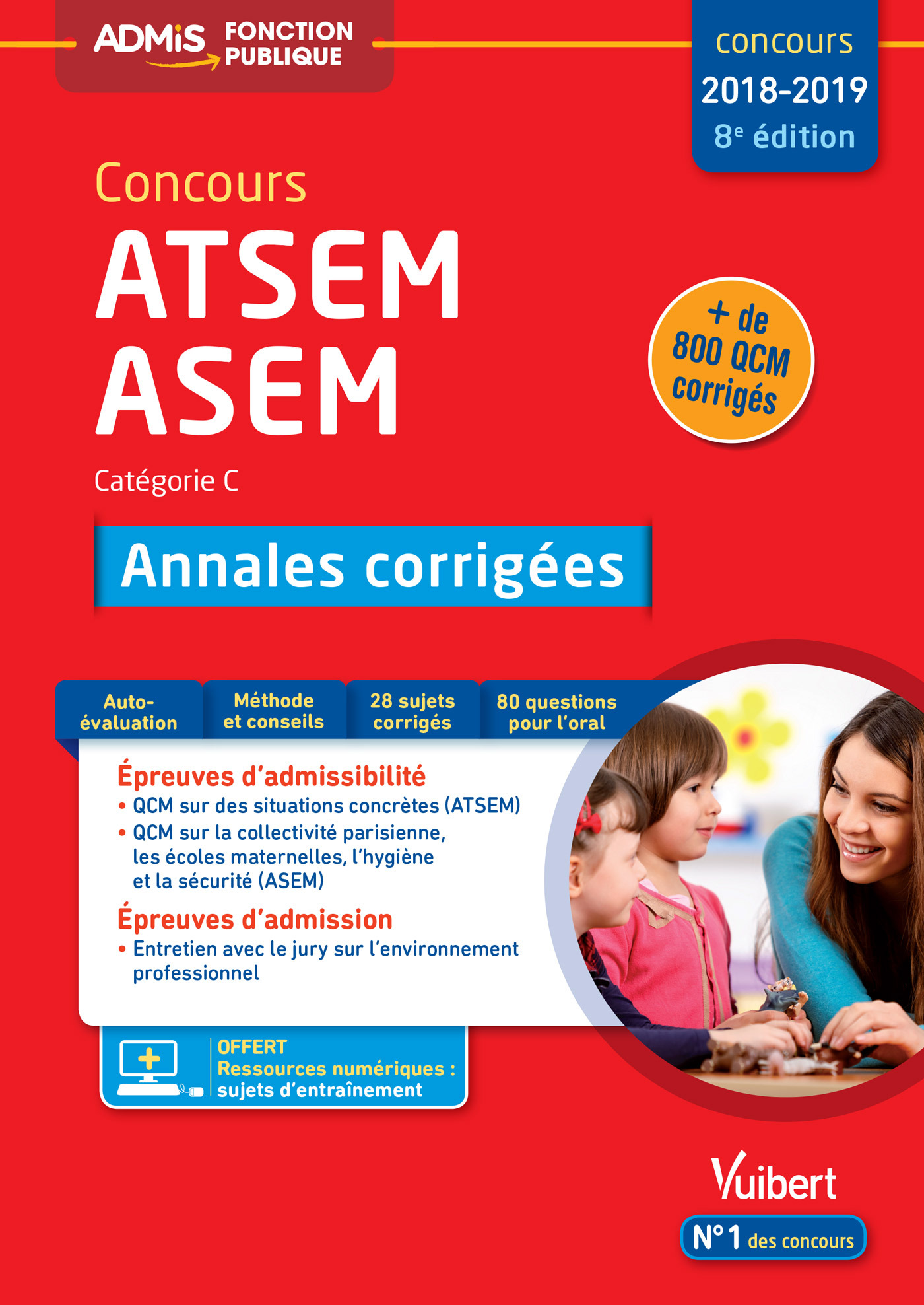 Concours ATSEM et ASEM - Catégorie C - Annales corrigées