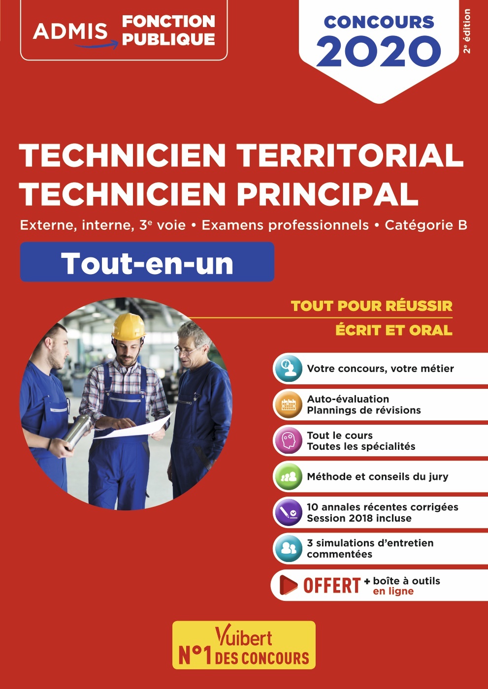 Concours Technicien territorial - Technicien principal - Catégorie B - Tout-en-un