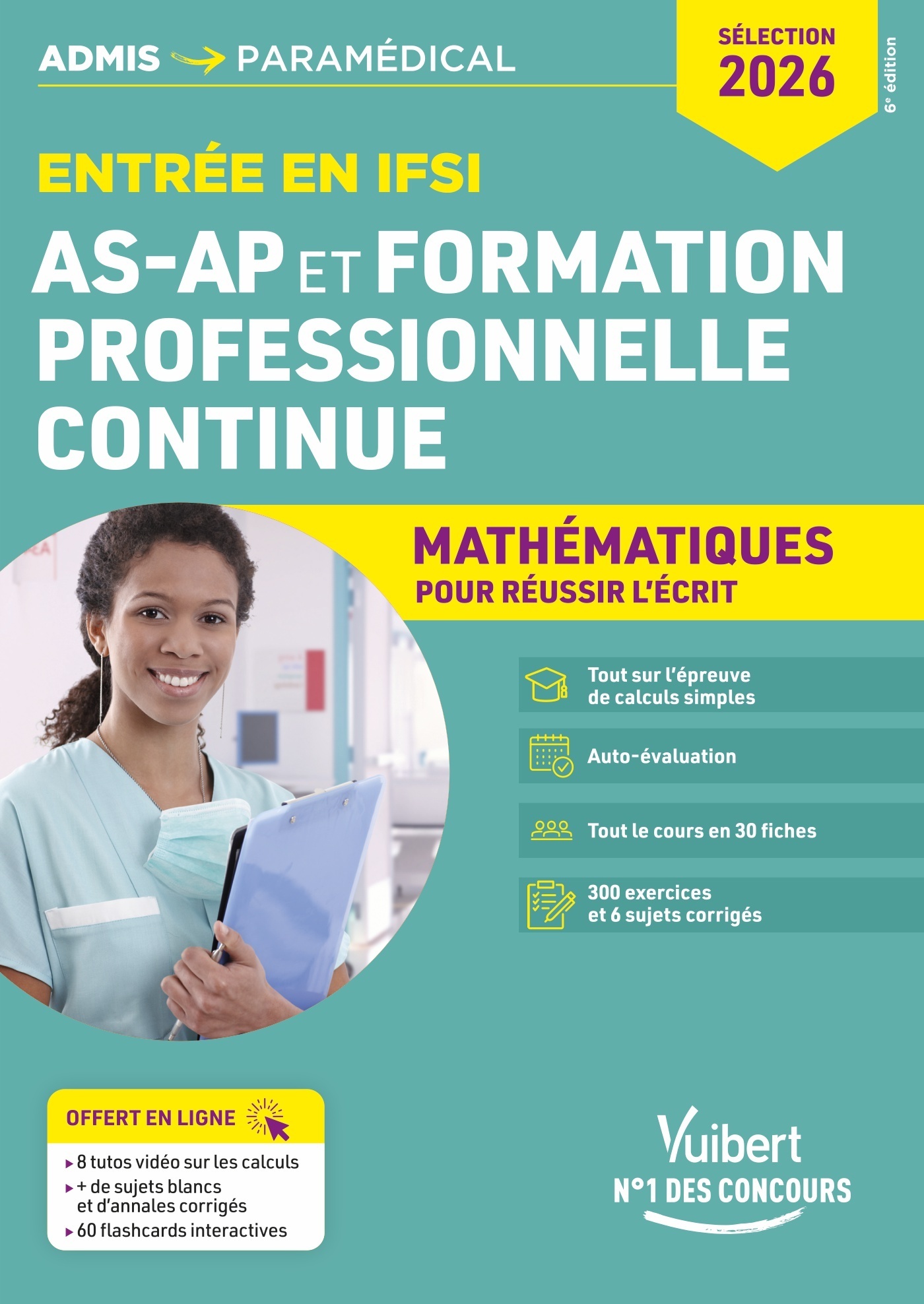 Entrée en IFSI Pour les AS-AP et formation professionnelle continue (FPC) - Mathématiques - 10 tutos offerts